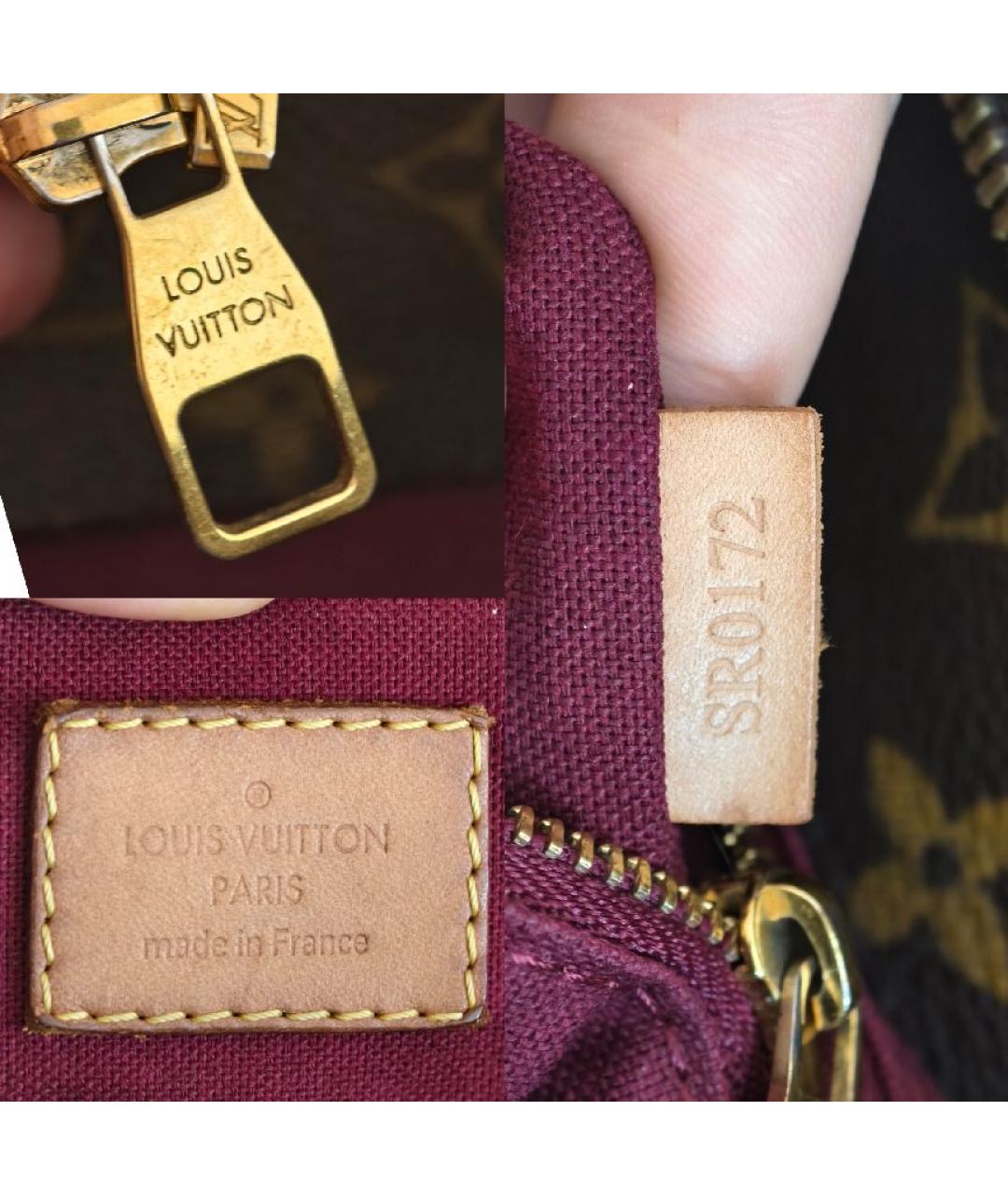 LOUIS VUITTON Коричневая сумка с короткими ручками, фото 4