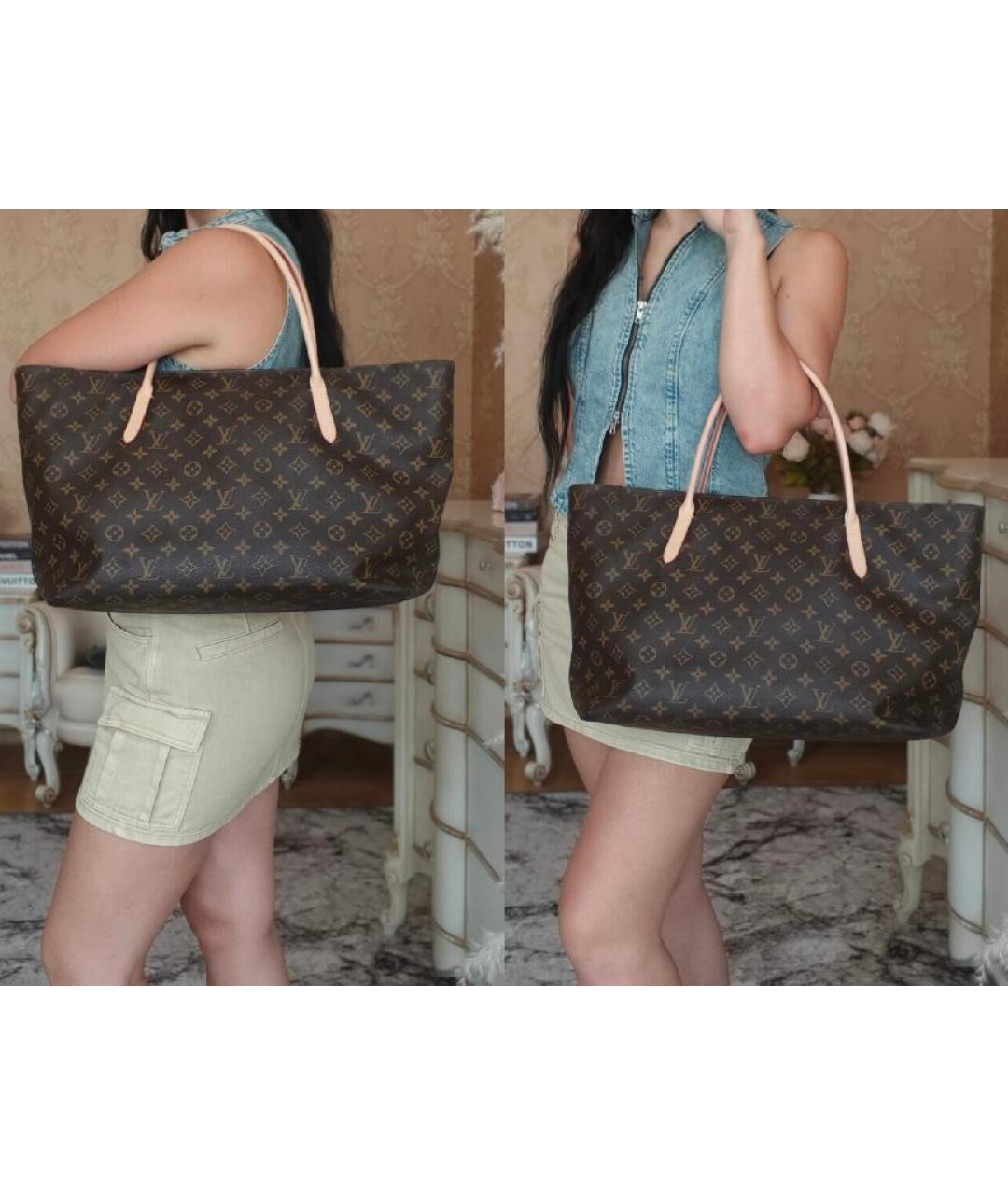LOUIS VUITTON Коричневая сумка с короткими ручками, фото 5