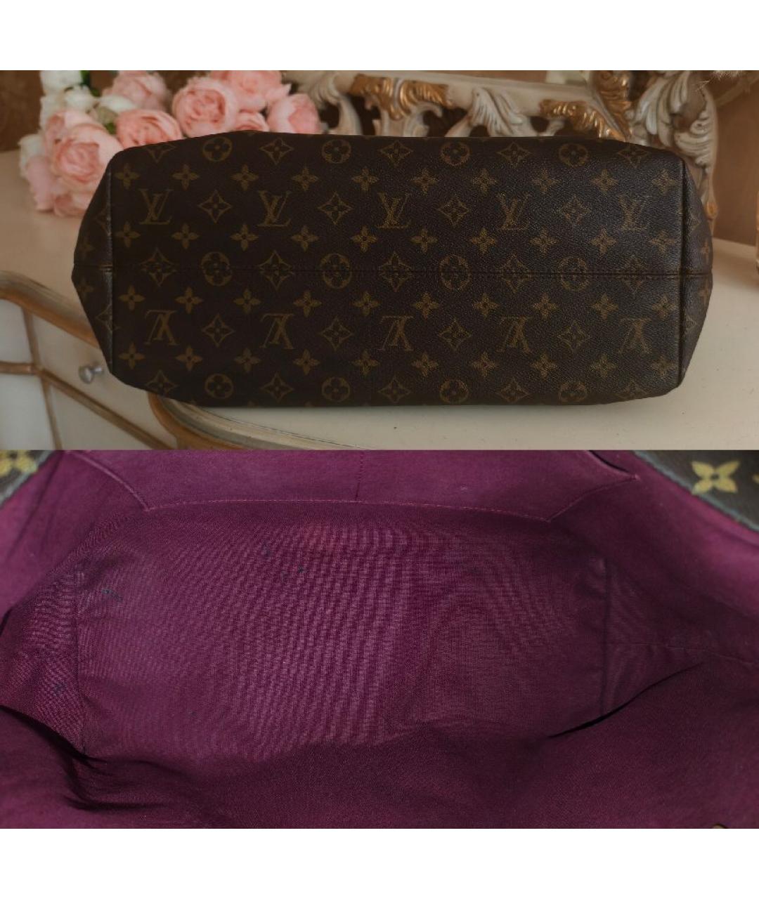 LOUIS VUITTON Коричневая сумка с короткими ручками, фото 8