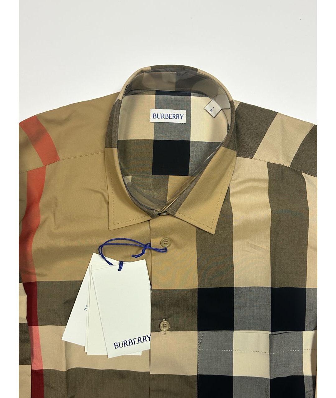 BURBERRY Мульти хлопковая кэжуал рубашка, фото 3
