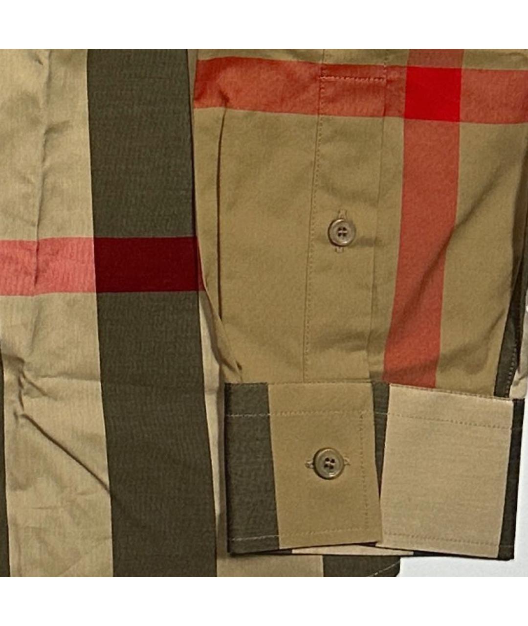 BURBERRY Мульти хлопковая кэжуал рубашка, фото 4