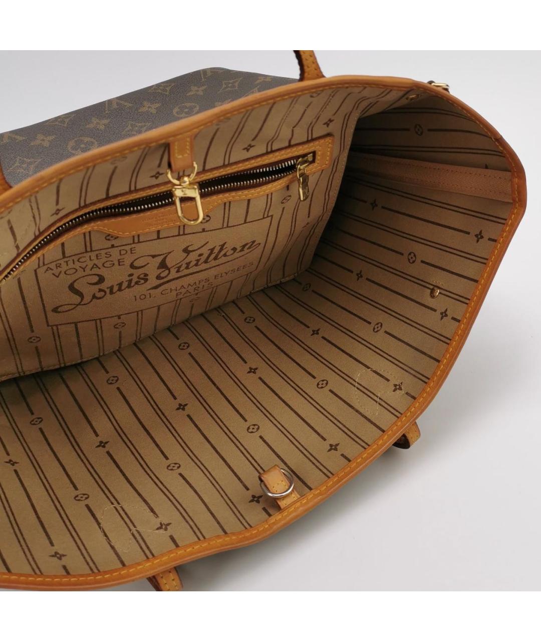 LOUIS VUITTON Коричневая сумка тоут, фото 7