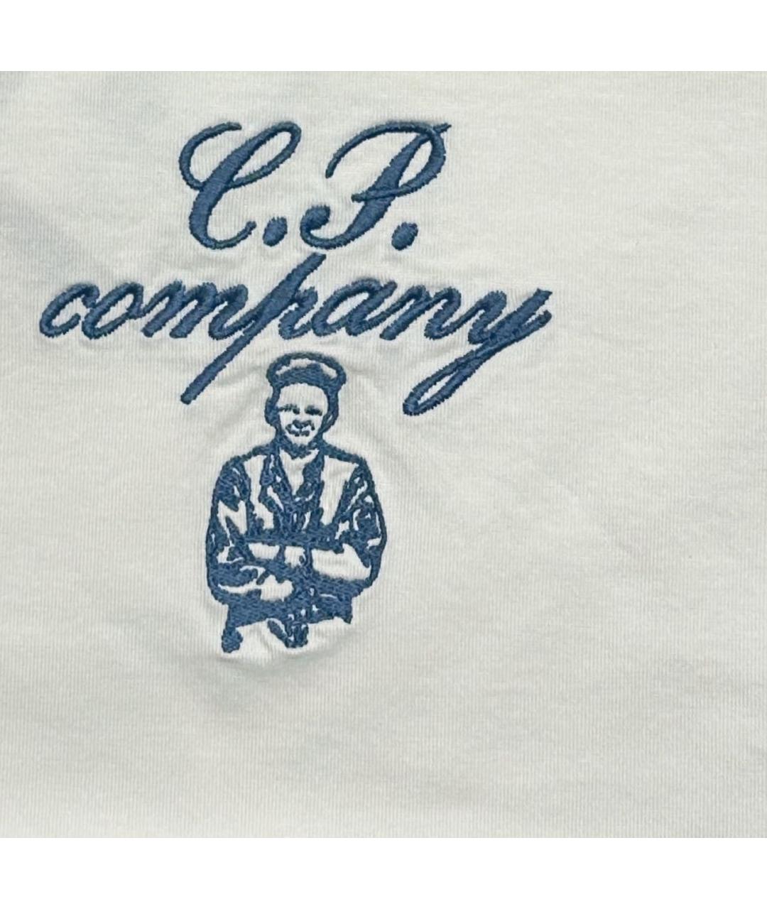CP COMPANY Белая хлопковая футболка, фото 4