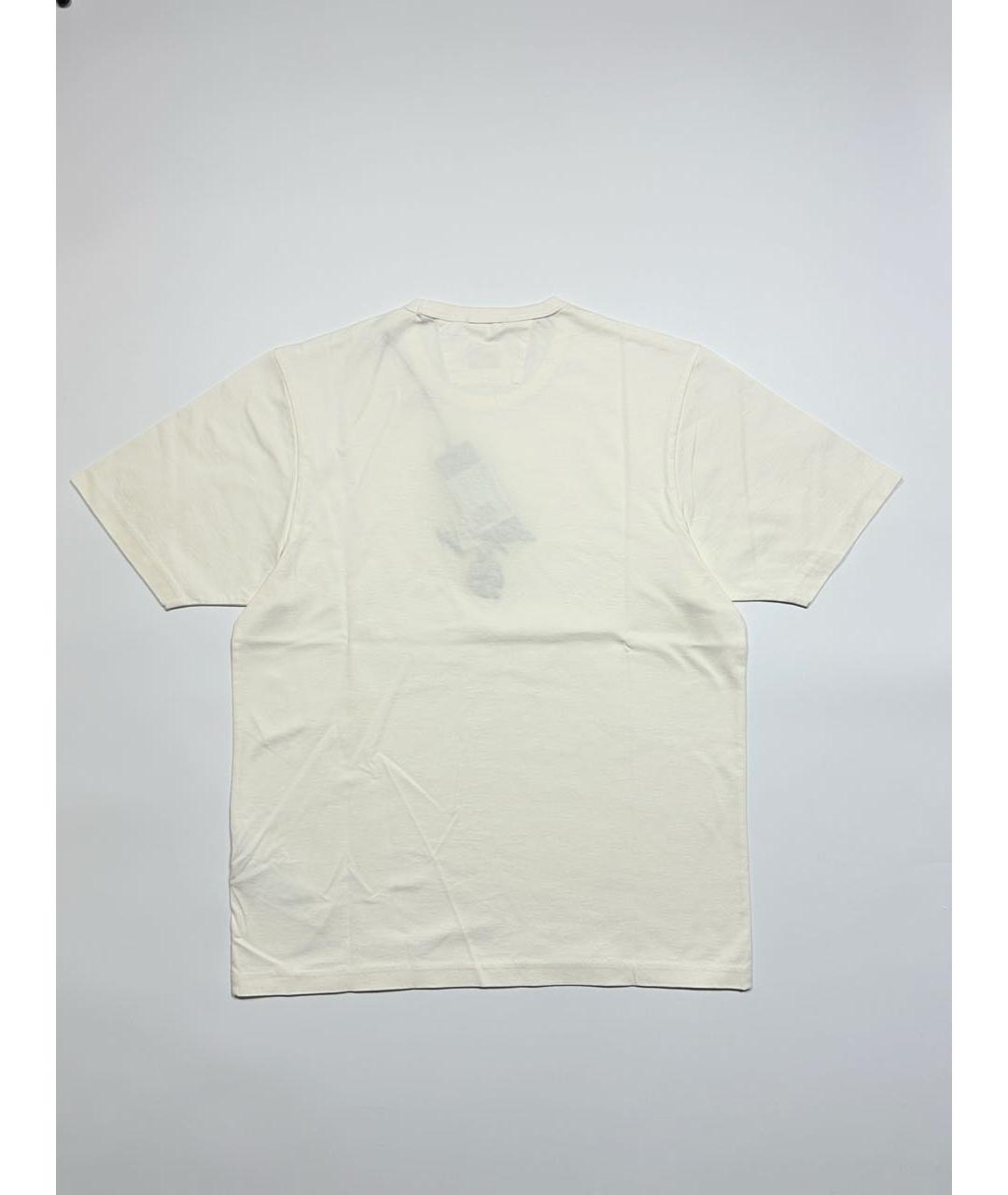 CP COMPANY Белая хлопковая футболка, фото 2