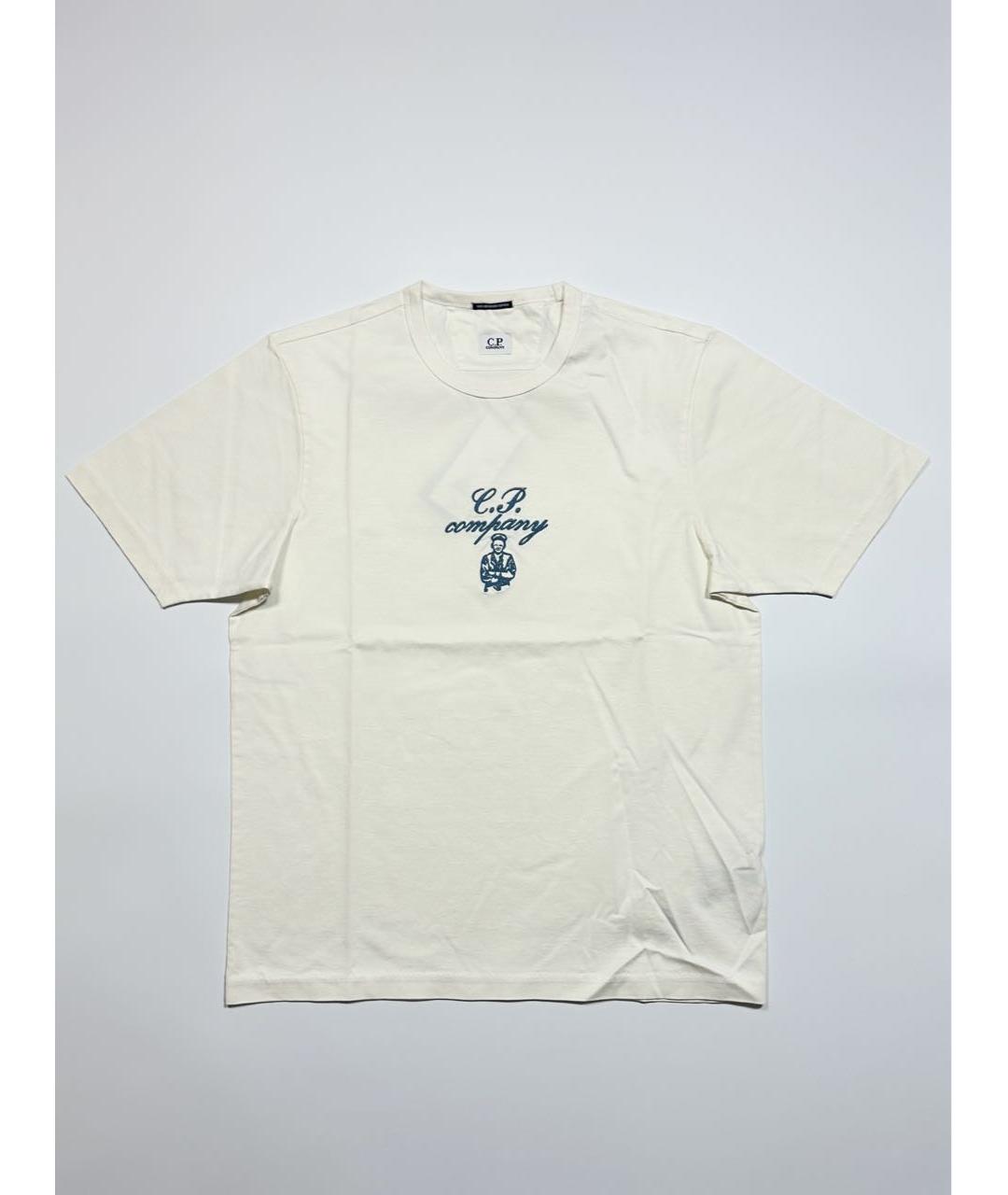 CP COMPANY Белая хлопковая футболка, фото 5