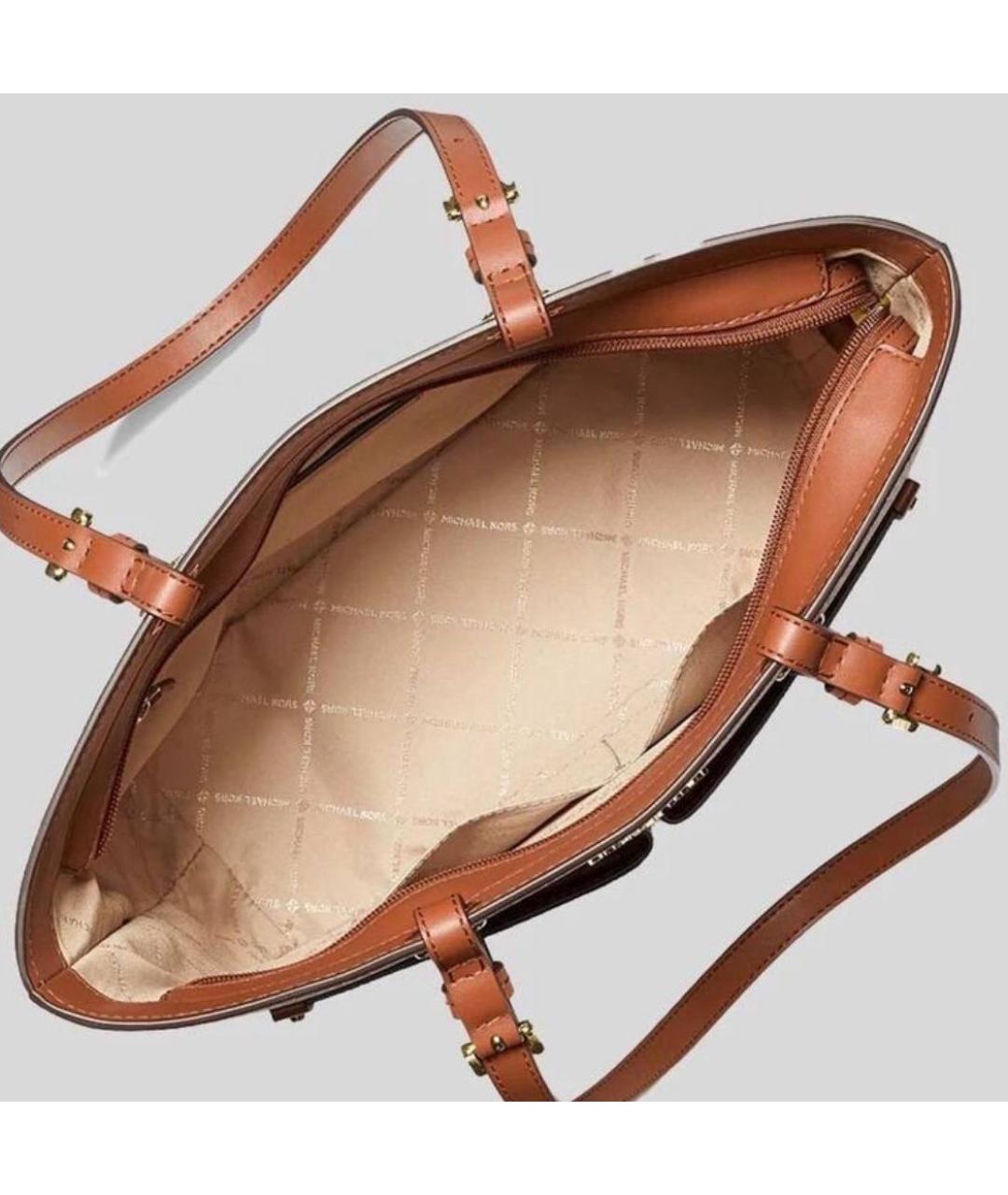 MICHAEL KORS Коричневая сумка тоут, фото 2