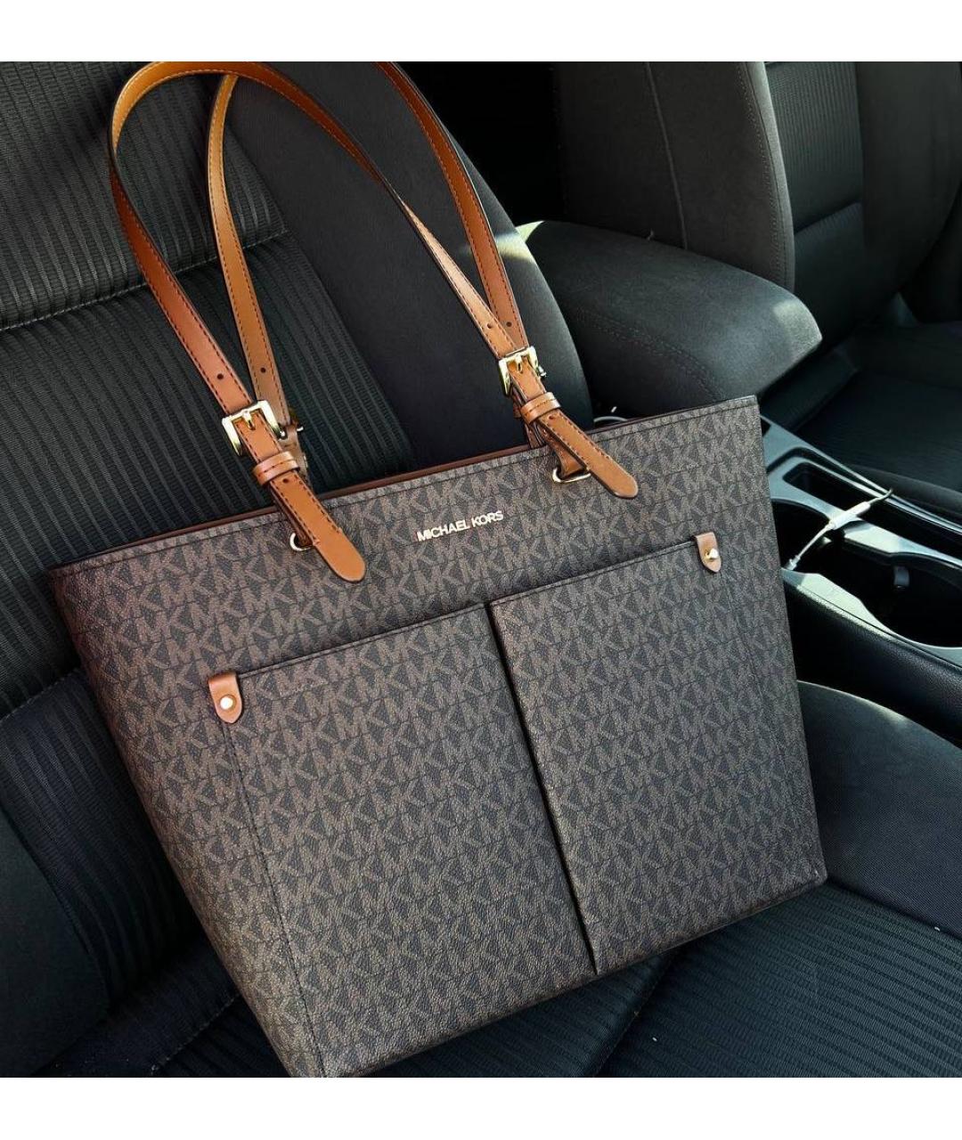 MICHAEL KORS Коричневая сумка тоут, фото 5