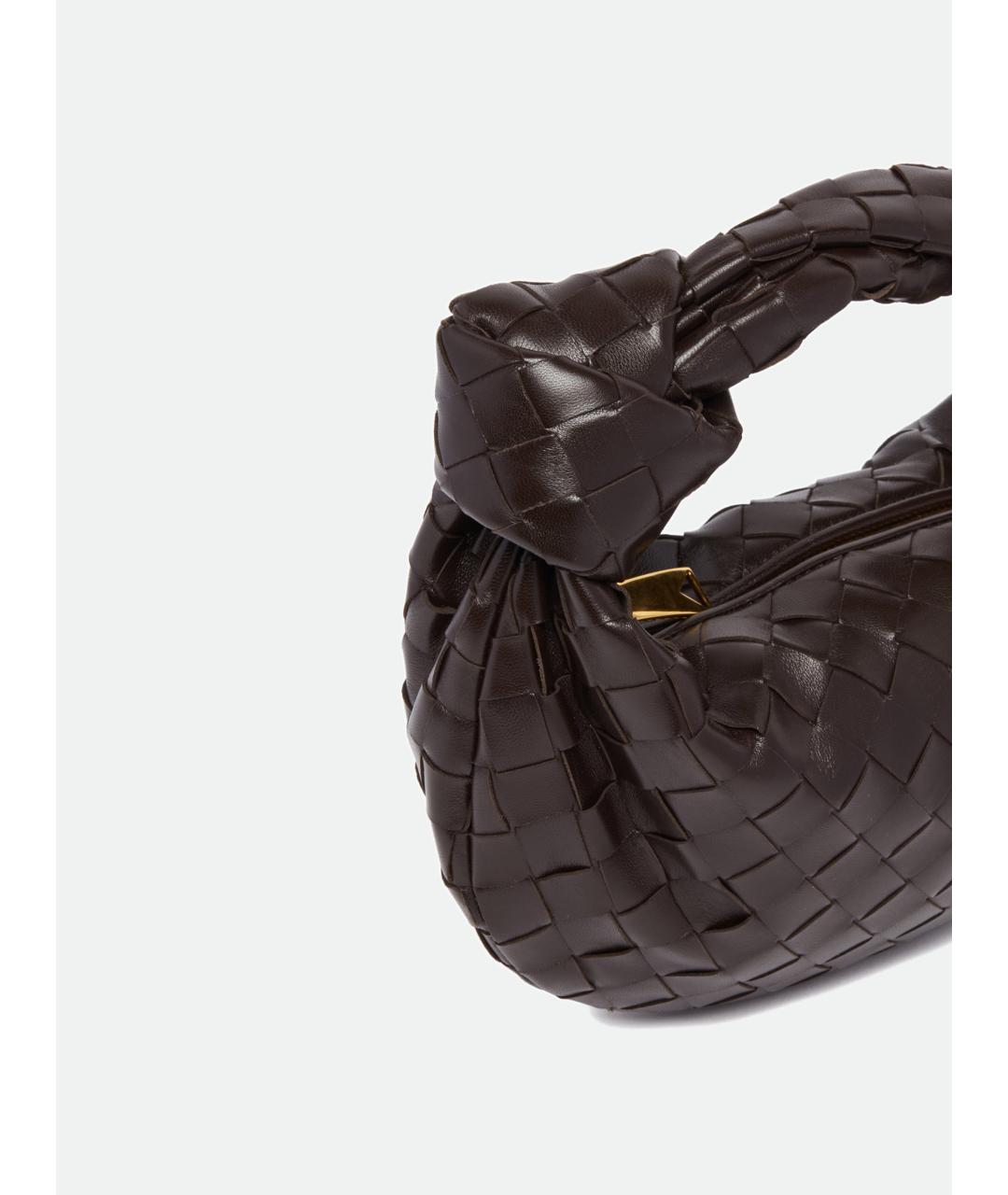 BOTTEGA VENETA Коричневая кожаная сумка через плечо, фото 2