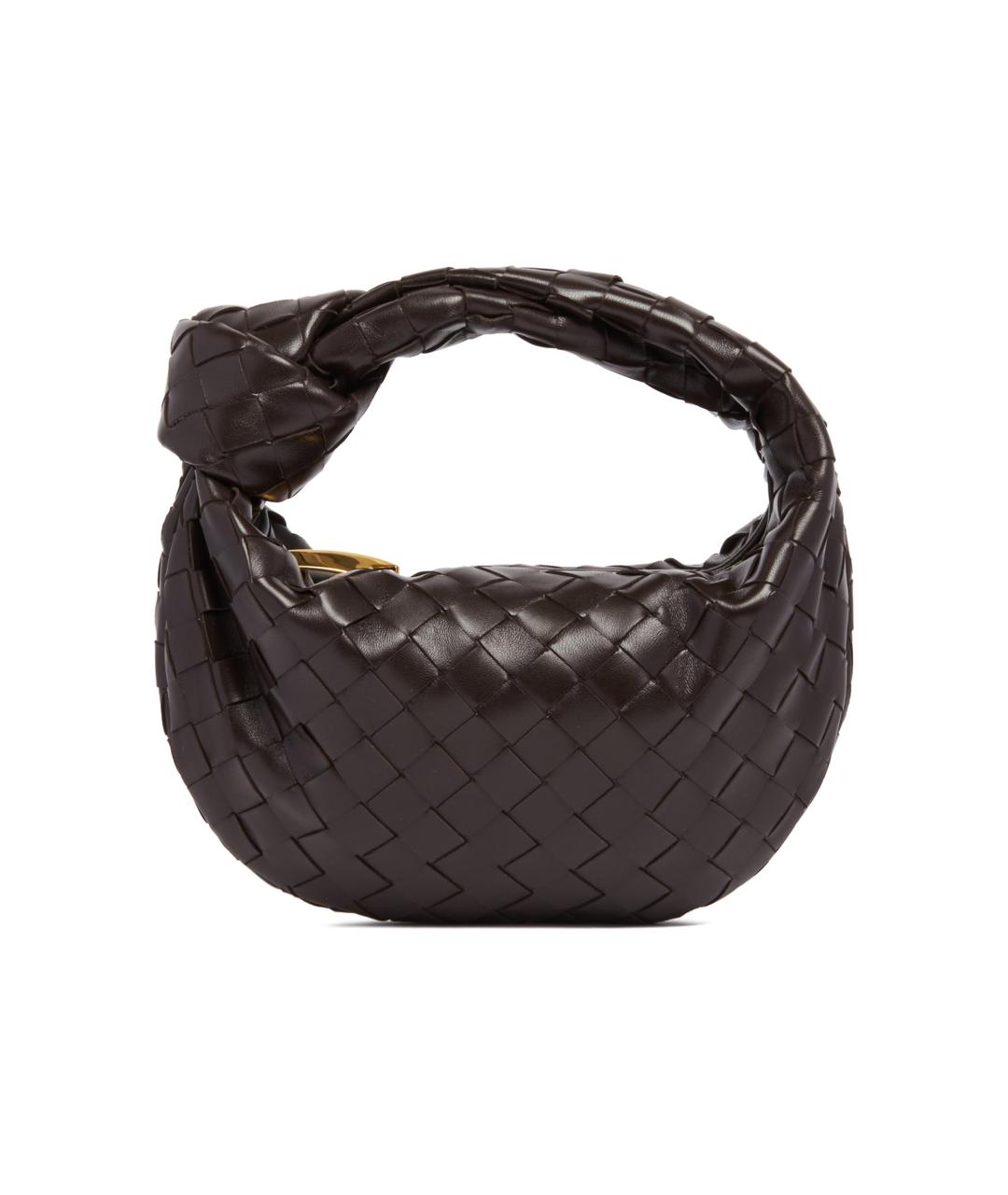 BOTTEGA VENETA Коричневая кожаная сумка через плечо, фото 1
