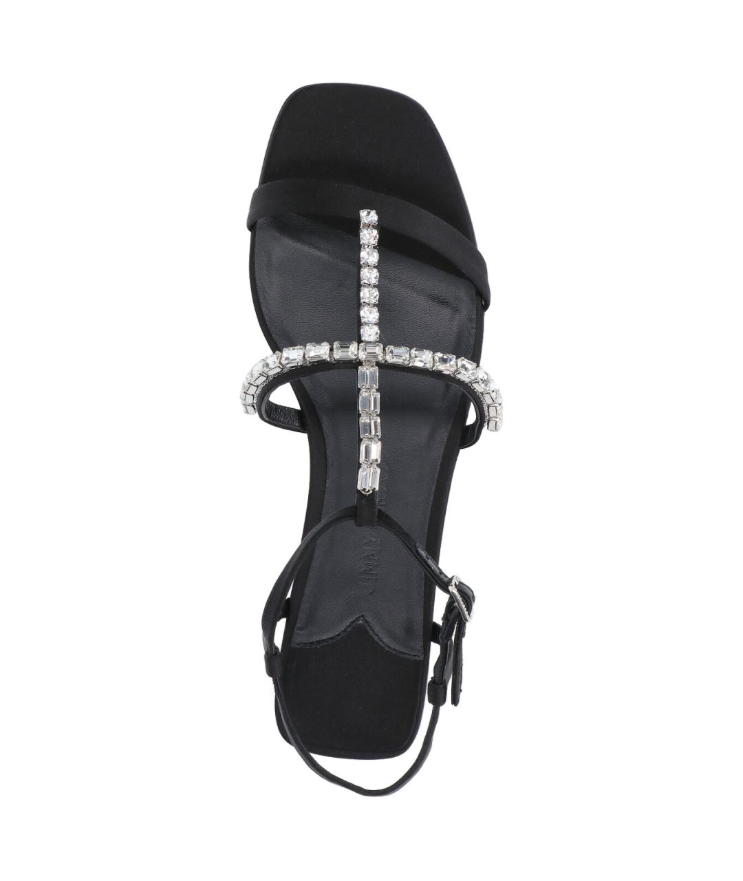 JIMMY CHOO Черные кожаные босоножки, фото 5