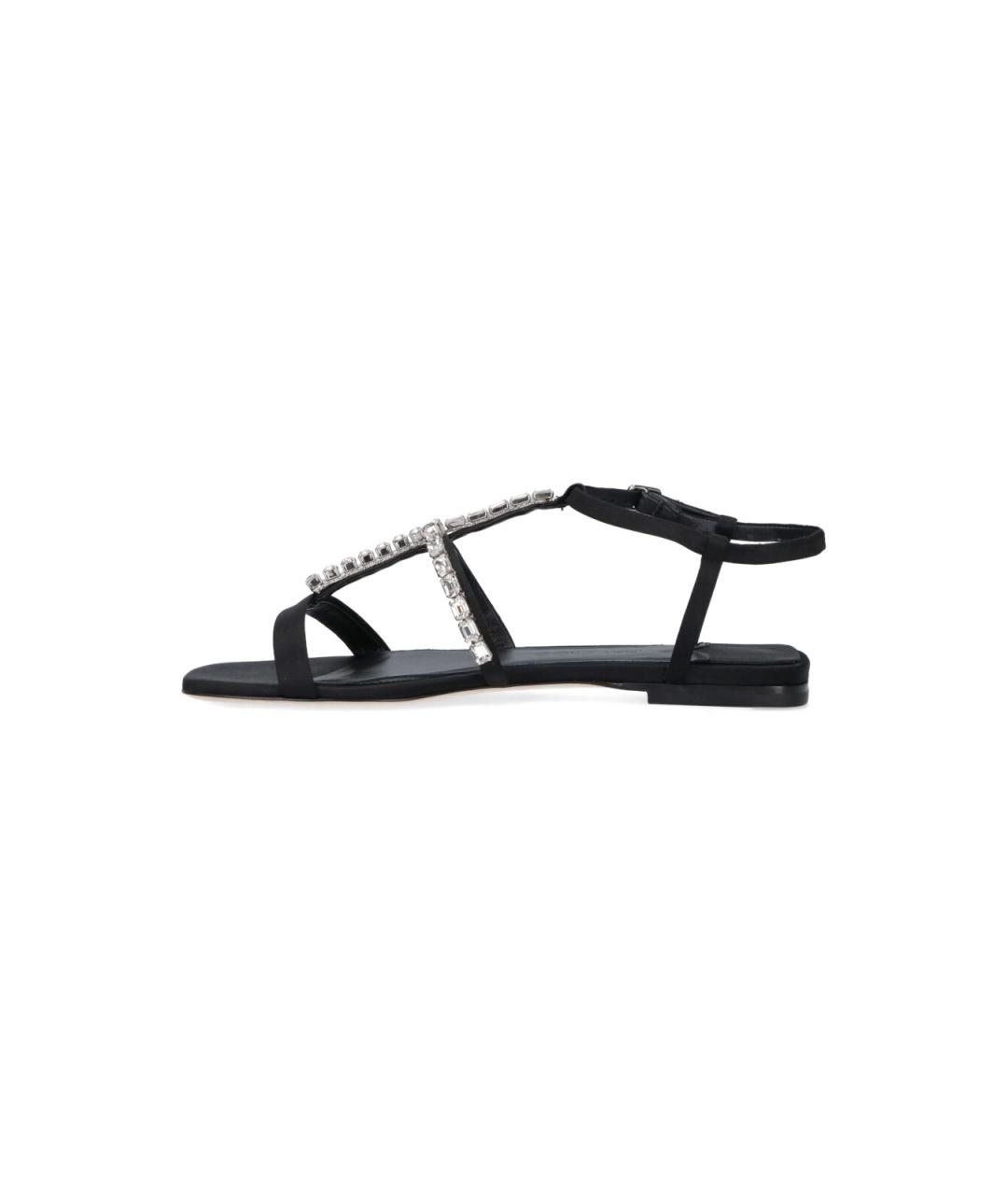 JIMMY CHOO Черные кожаные босоножки, фото 3