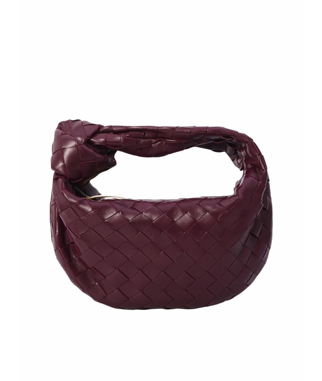 BOTTEGA VENETA Бордовая кожаная сумка через плечо, фото 7