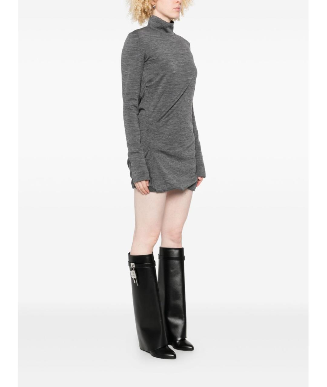 SPORTMAX Серое платье, фото 3