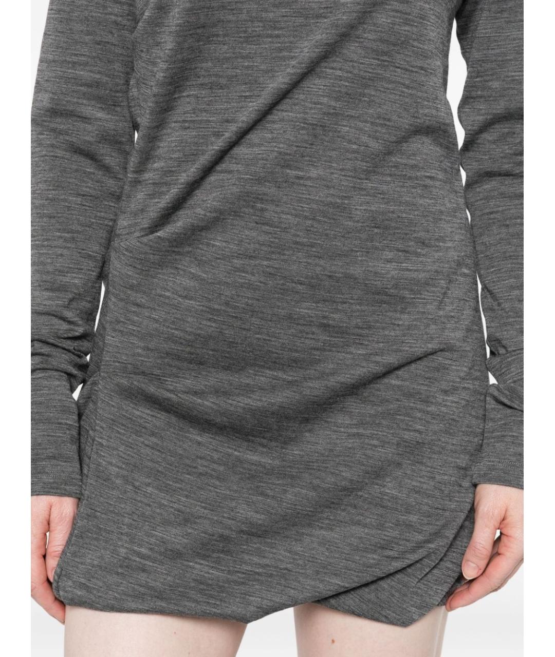 SPORTMAX Серое платье, фото 5