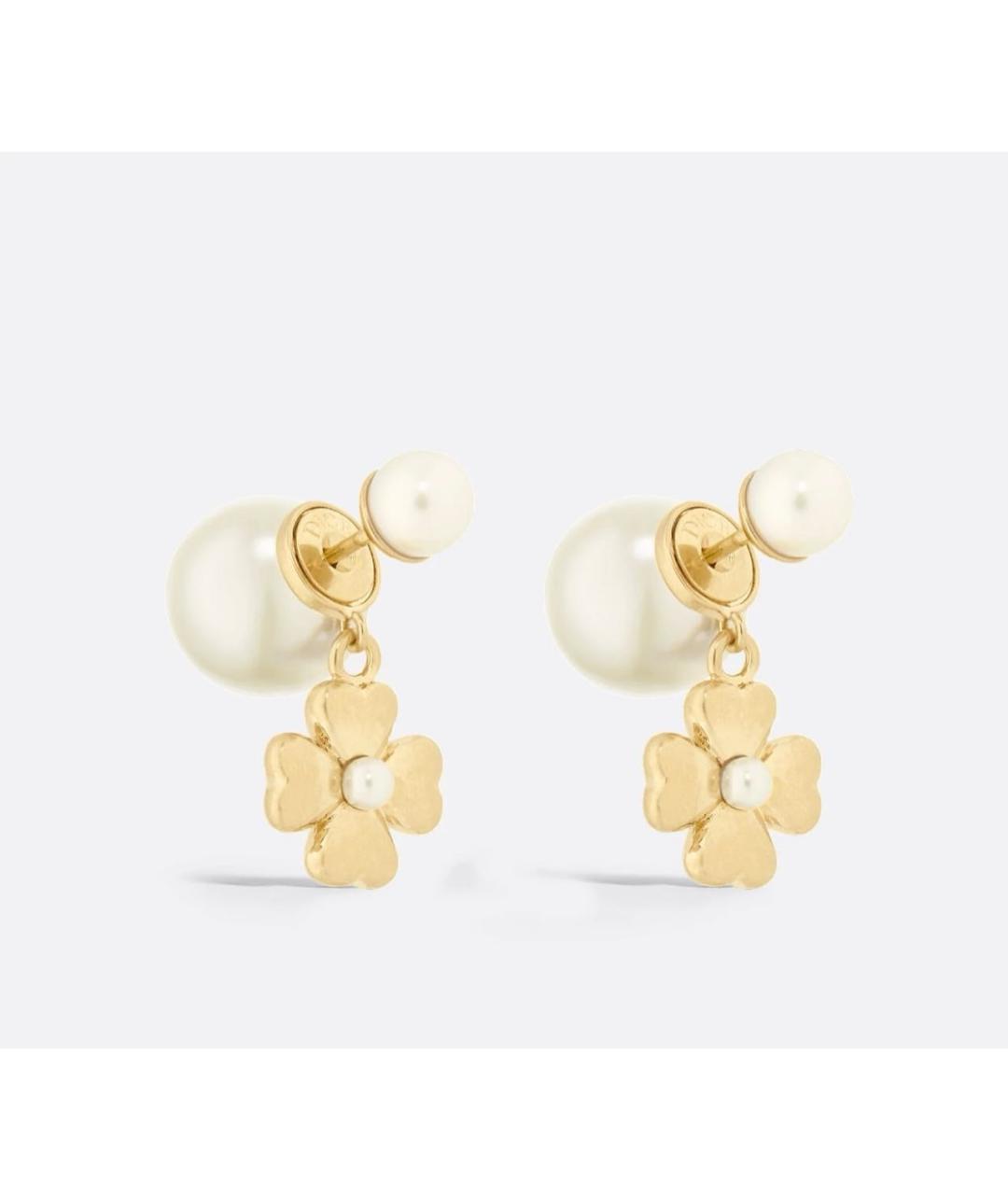 CHRISTIAN DIOR Золотые жемчужные серьги, фото 4
