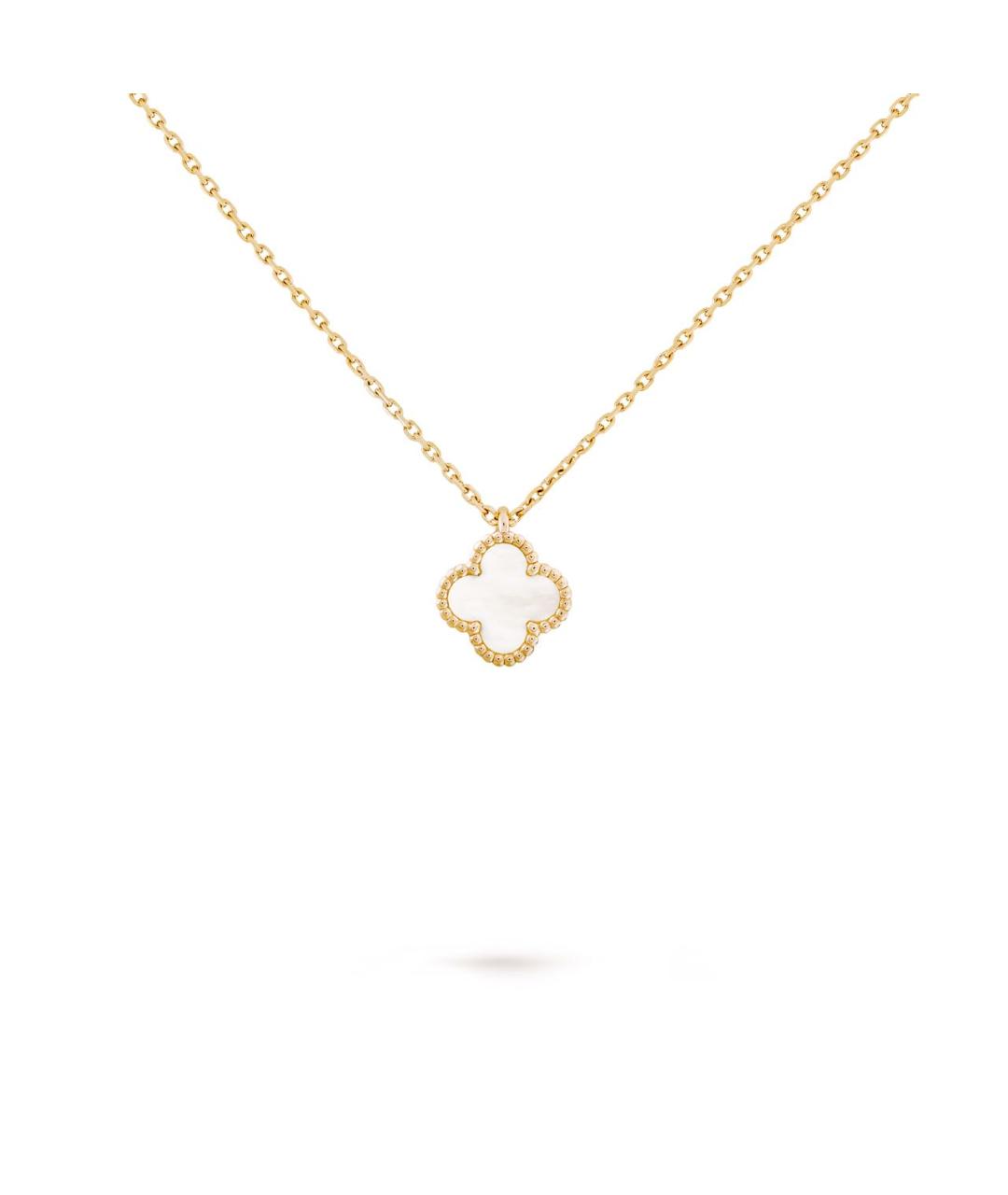 VAN CLEEF & ARPELS Белая подвеска из желтого золота, фото 2