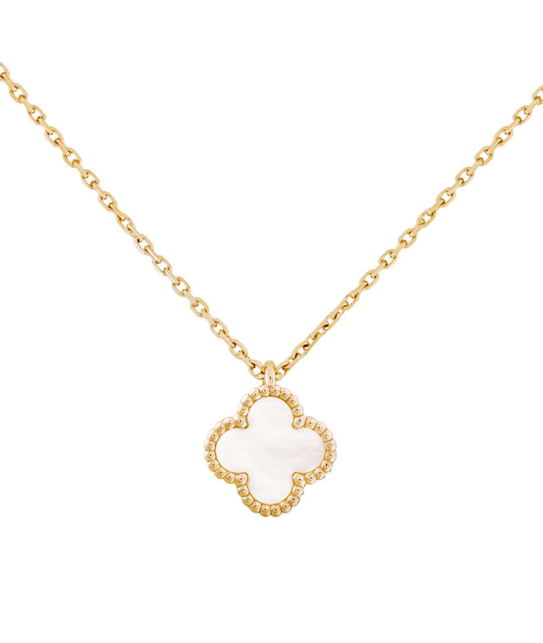 VAN CLEEF & ARPELS Белая подвеска из желтого золота, фото 1