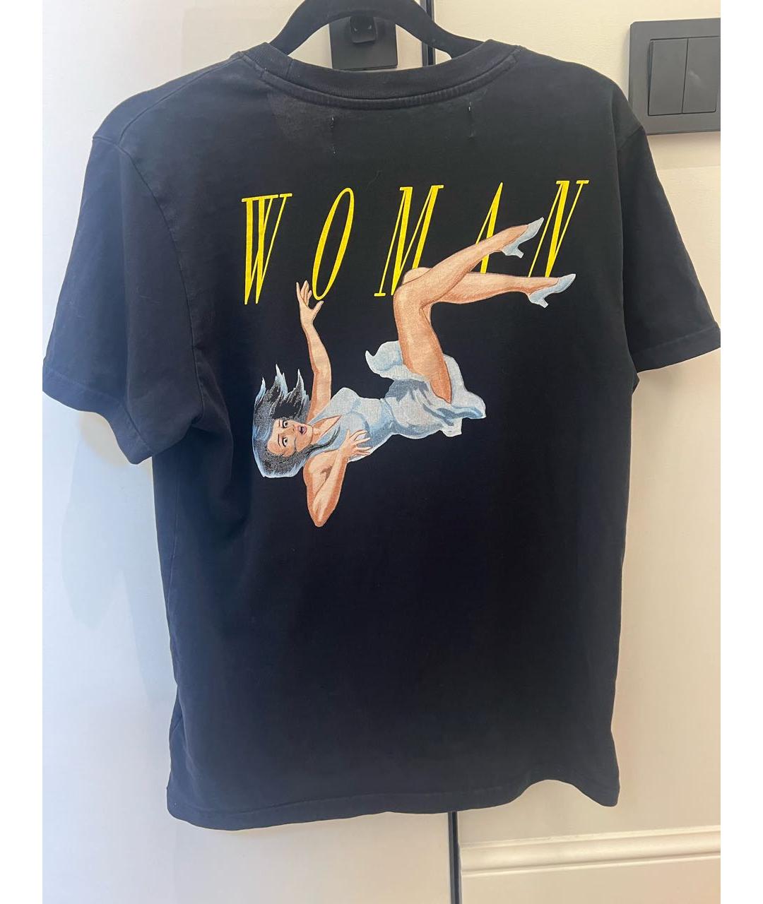 OFF-WHITE Черная хлопковая футболка, фото 2