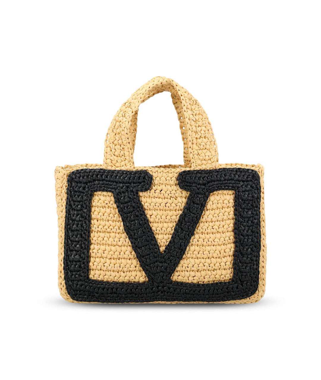 VALENTINO Бежевая сумка тоут, фото 1