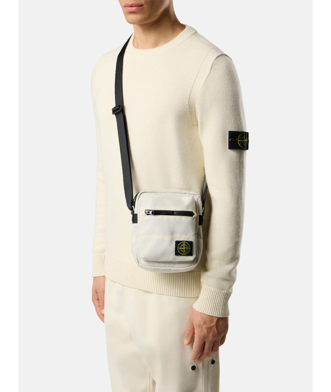 STONE ISLAND Бежевая сумка на плечо, фото 2