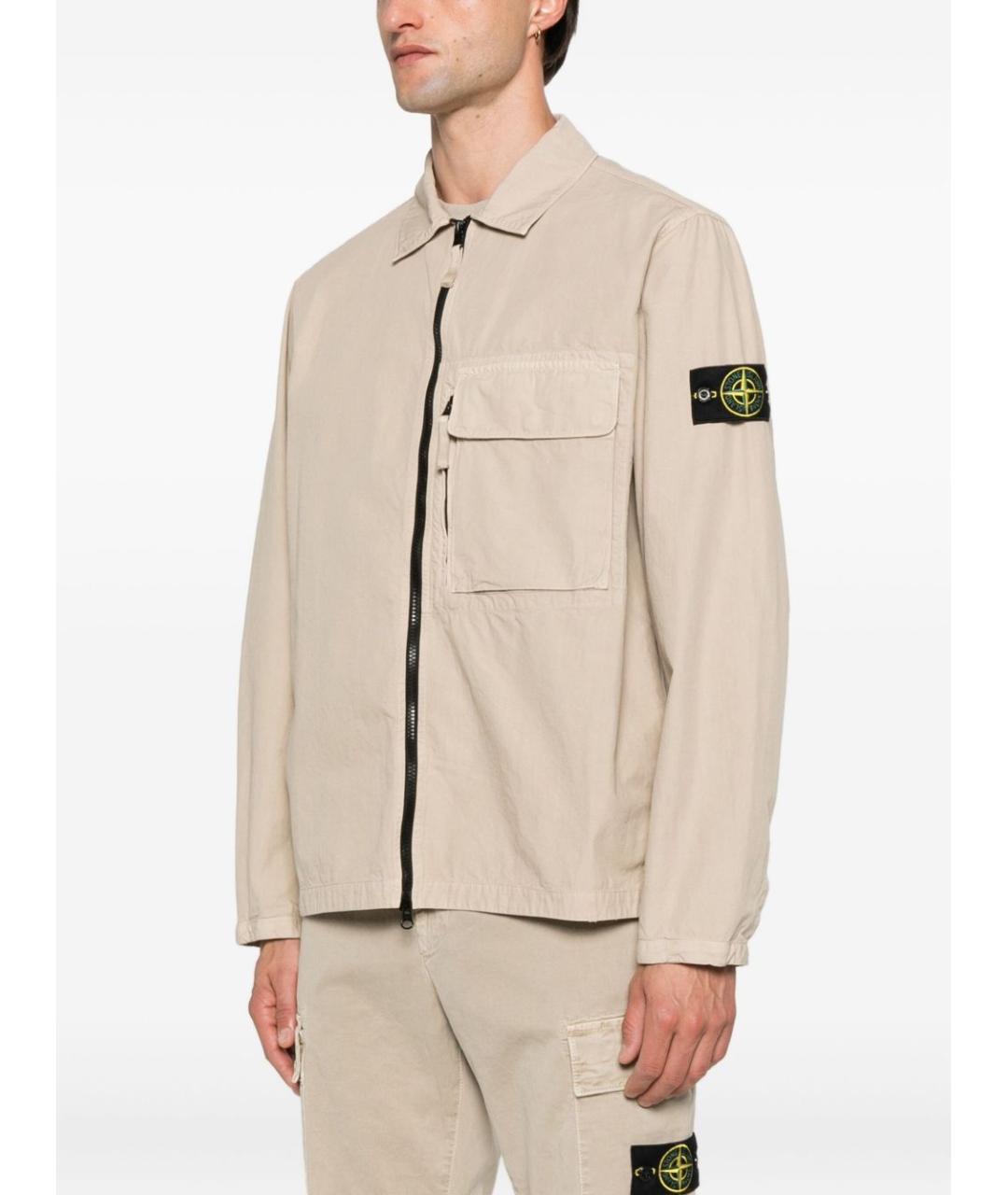 STONE ISLAND Бежевая куртка, фото 3