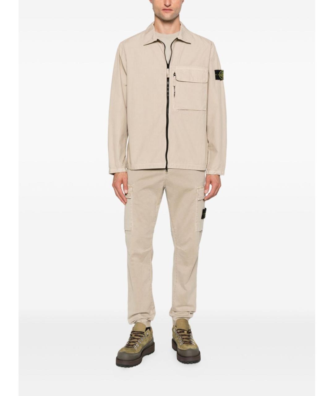 STONE ISLAND Бежевая куртка, фото 2