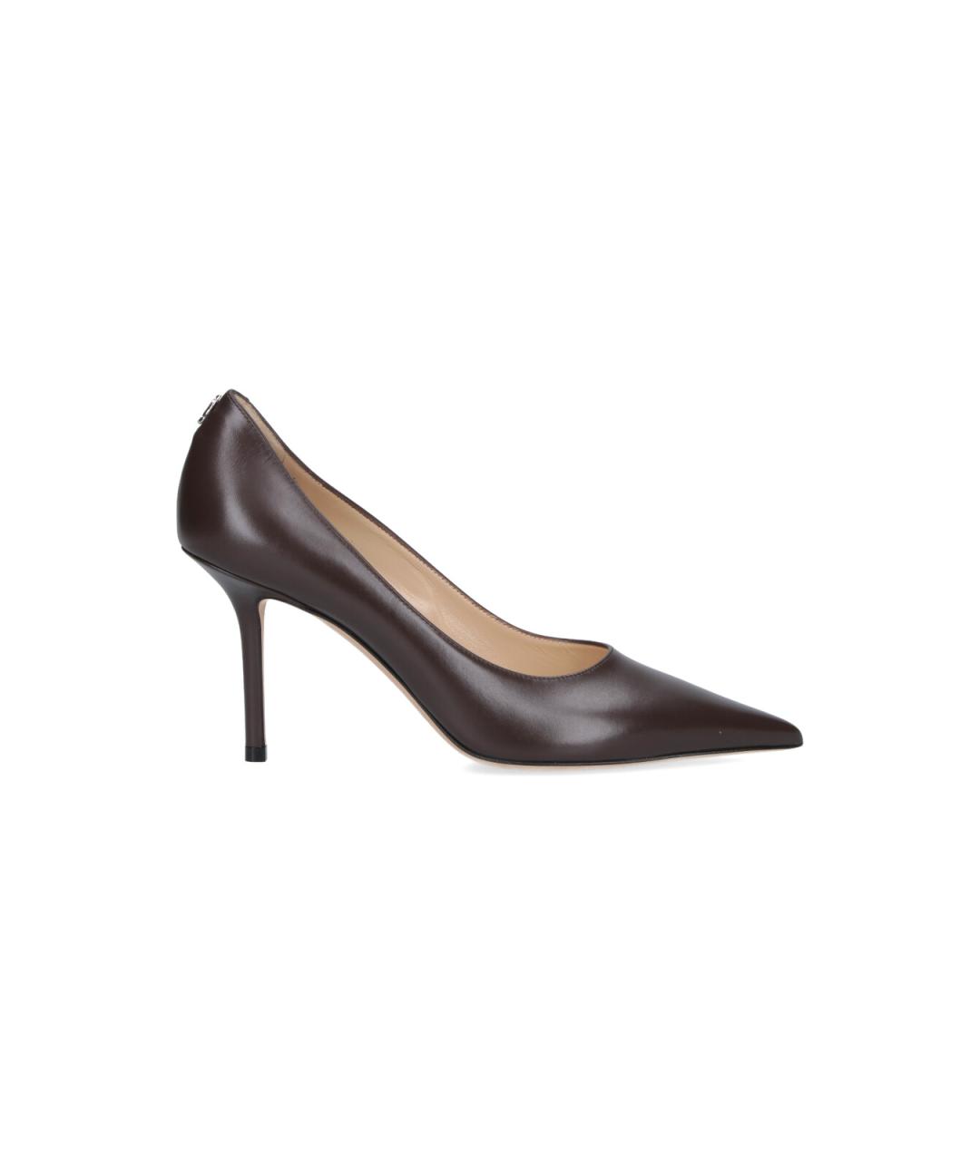 JIMMY CHOO Коричневые кожаные туфли, фото 1
