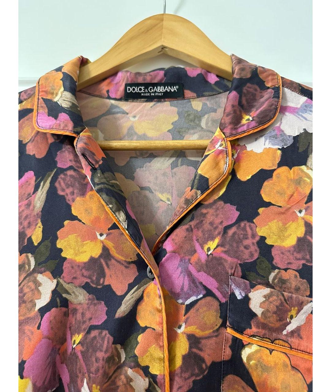DOLCE&GABBANA Мульти шелковая рубашка, фото 2