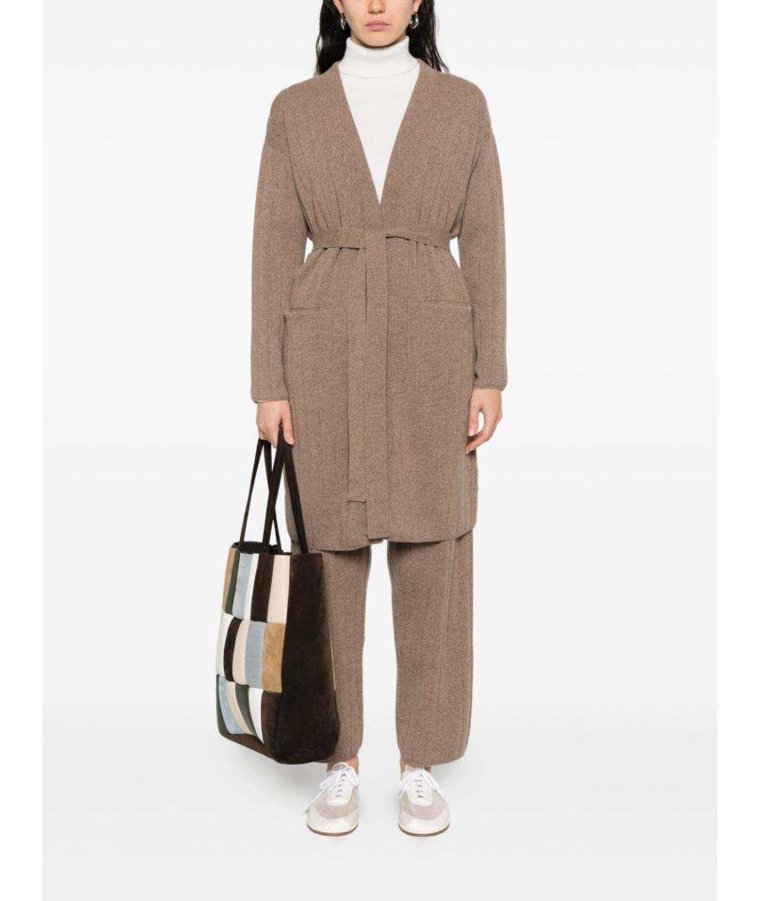 MAX MARA Коричневый шерстяной кардиган, фото 2