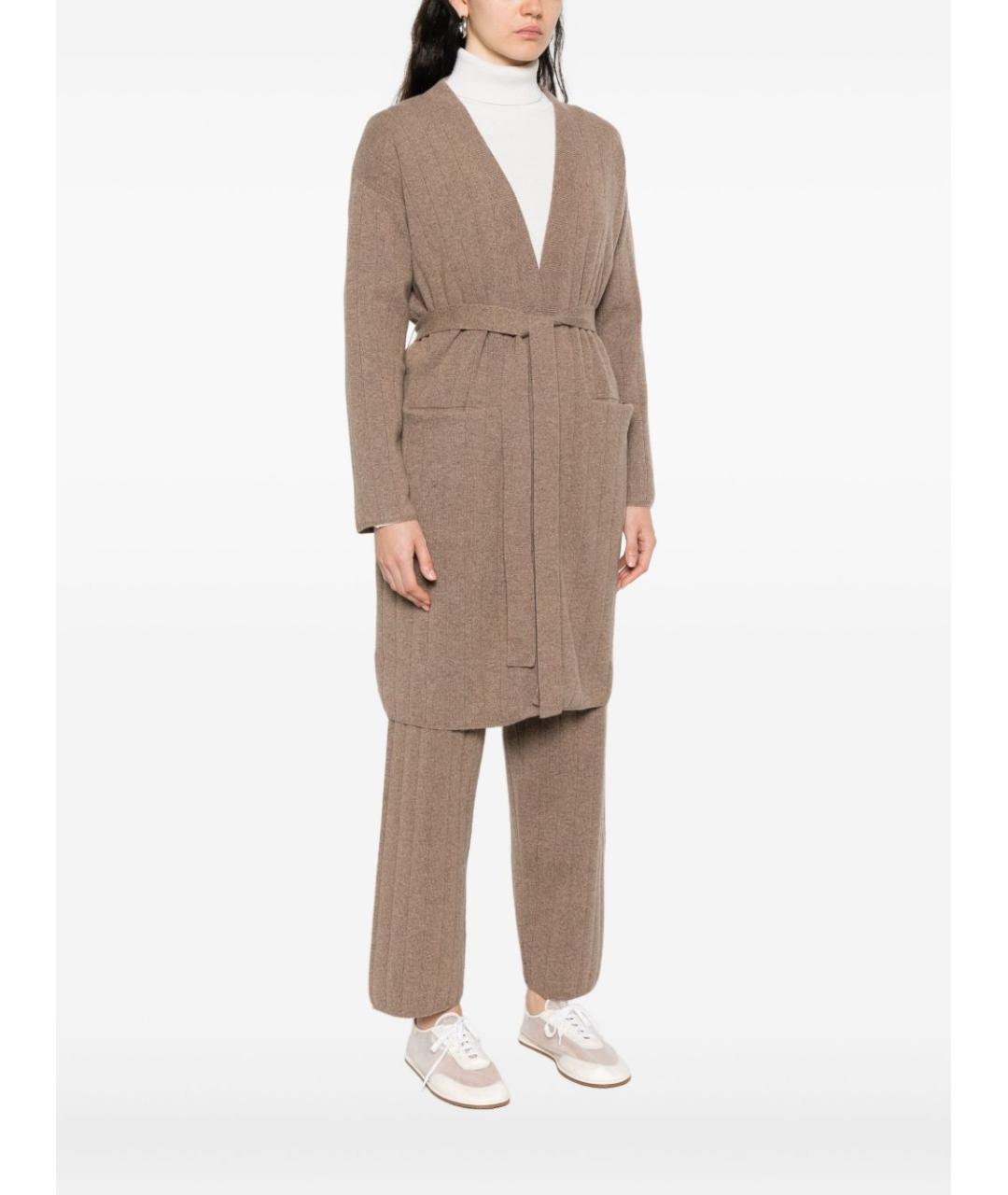 MAX MARA Коричневый шерстяной кардиган, фото 3