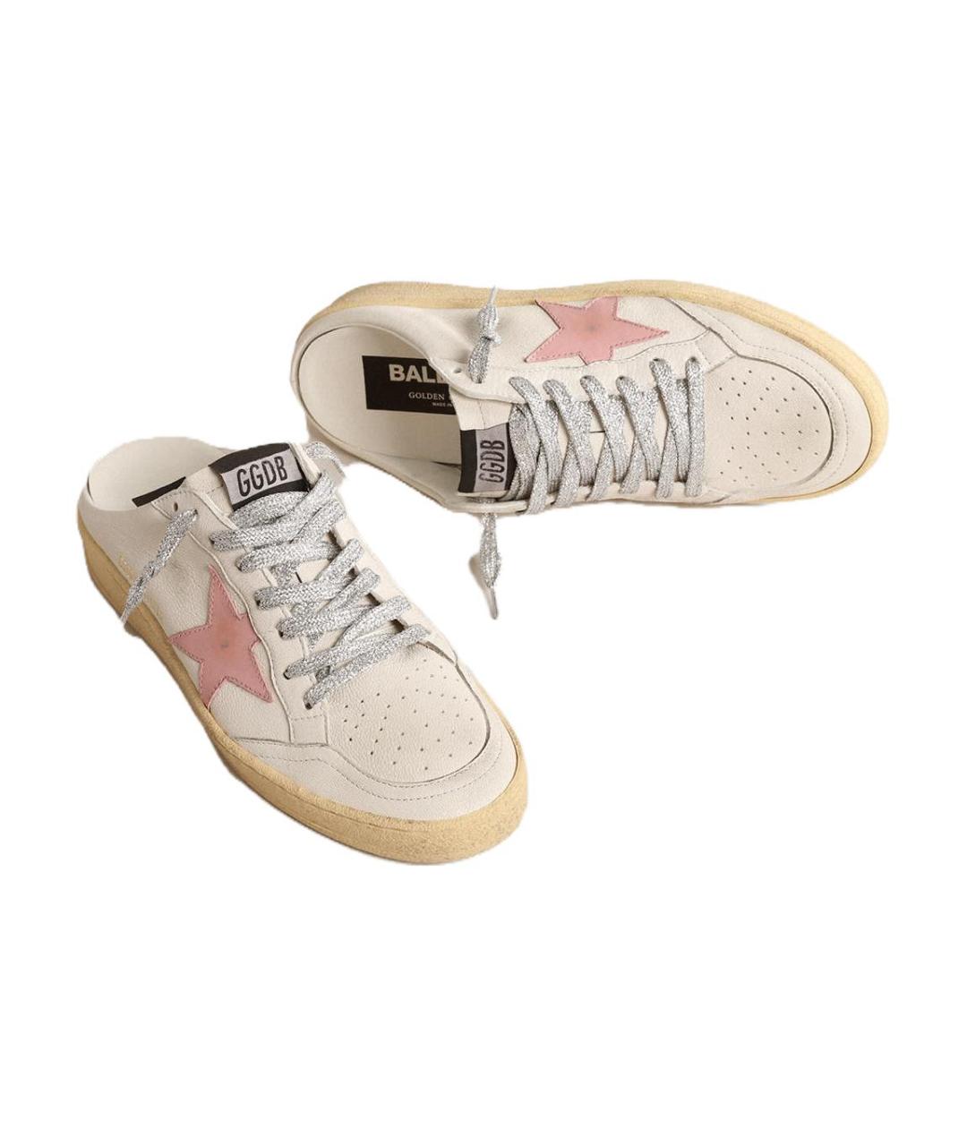 GOLDEN GOOSE DELUXE BRAND Белые мюли, фото 3