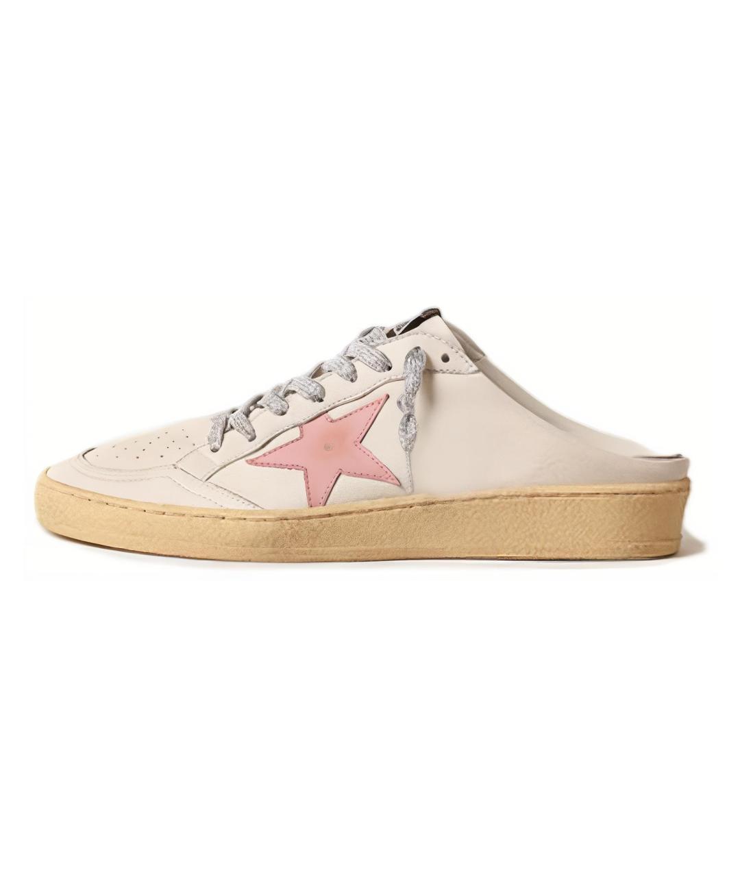GOLDEN GOOSE DELUXE BRAND Белые мюли, фото 2
