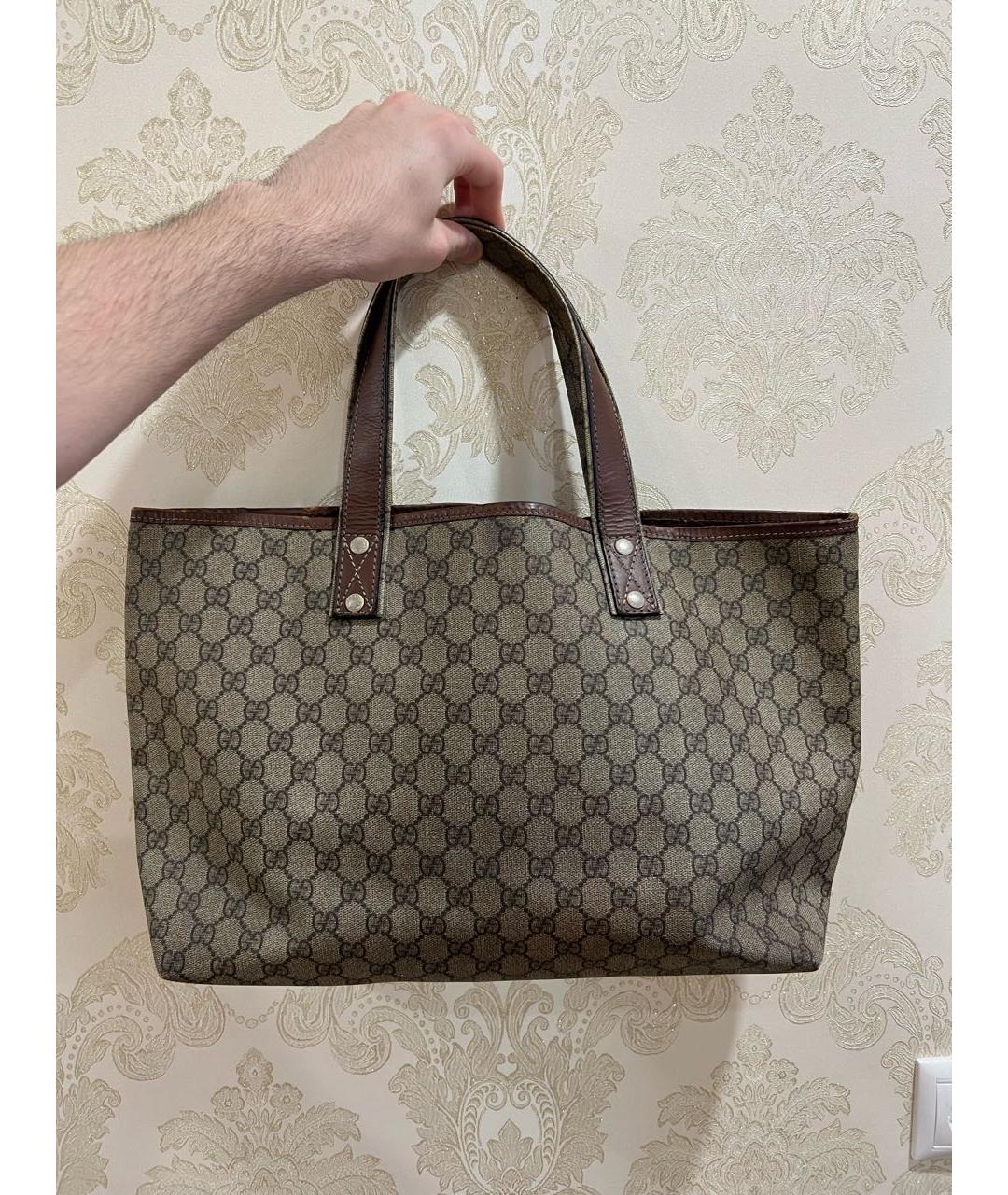 GUCCI Коричневая сумка тоут, фото 3