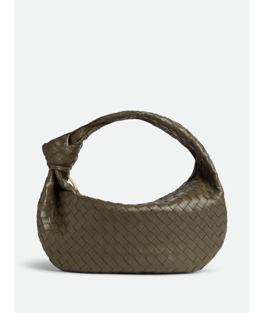 BOTTEGA VENETA Зеленая кожаная сумка через плечо, фото 6