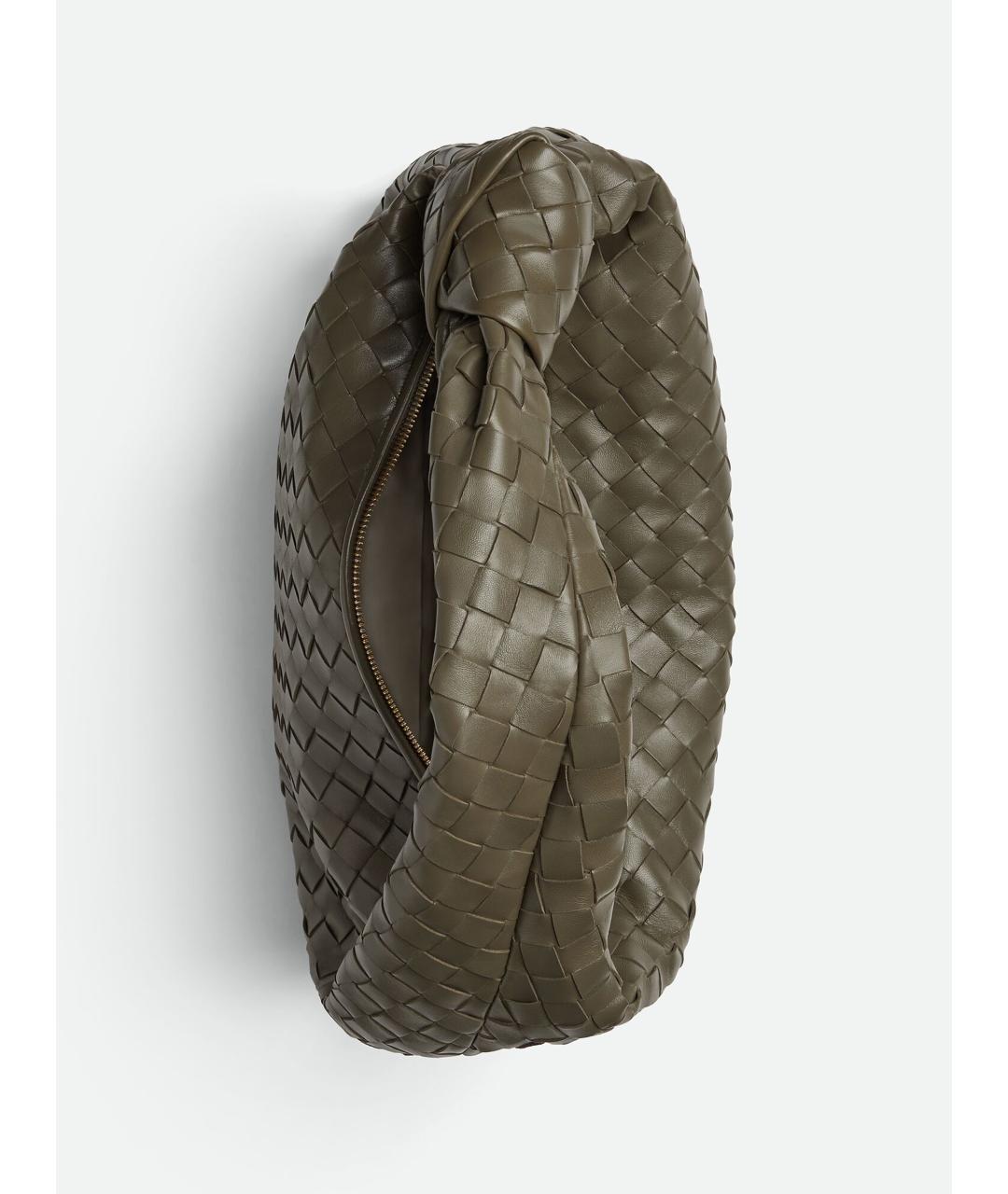 BOTTEGA VENETA Зеленая кожаная сумка через плечо, фото 3