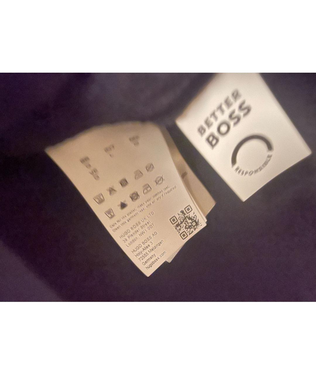 HUGO BOSS Черная хлопковая футболка, фото 5