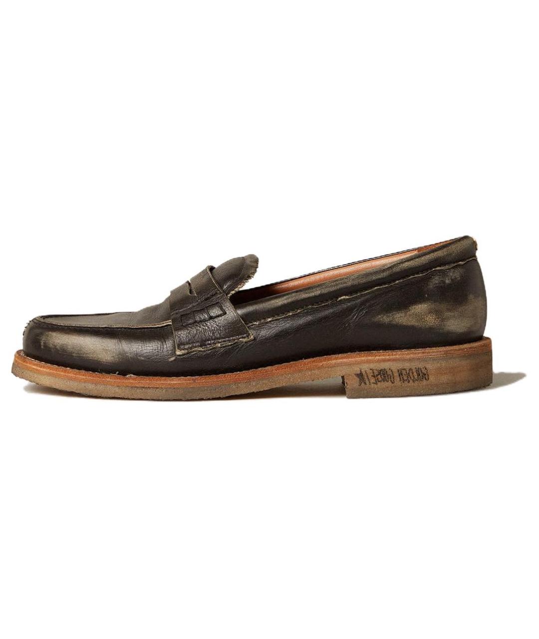 GOLDEN GOOSE DELUXE BRAND Черные кожаные лоферы, фото 6