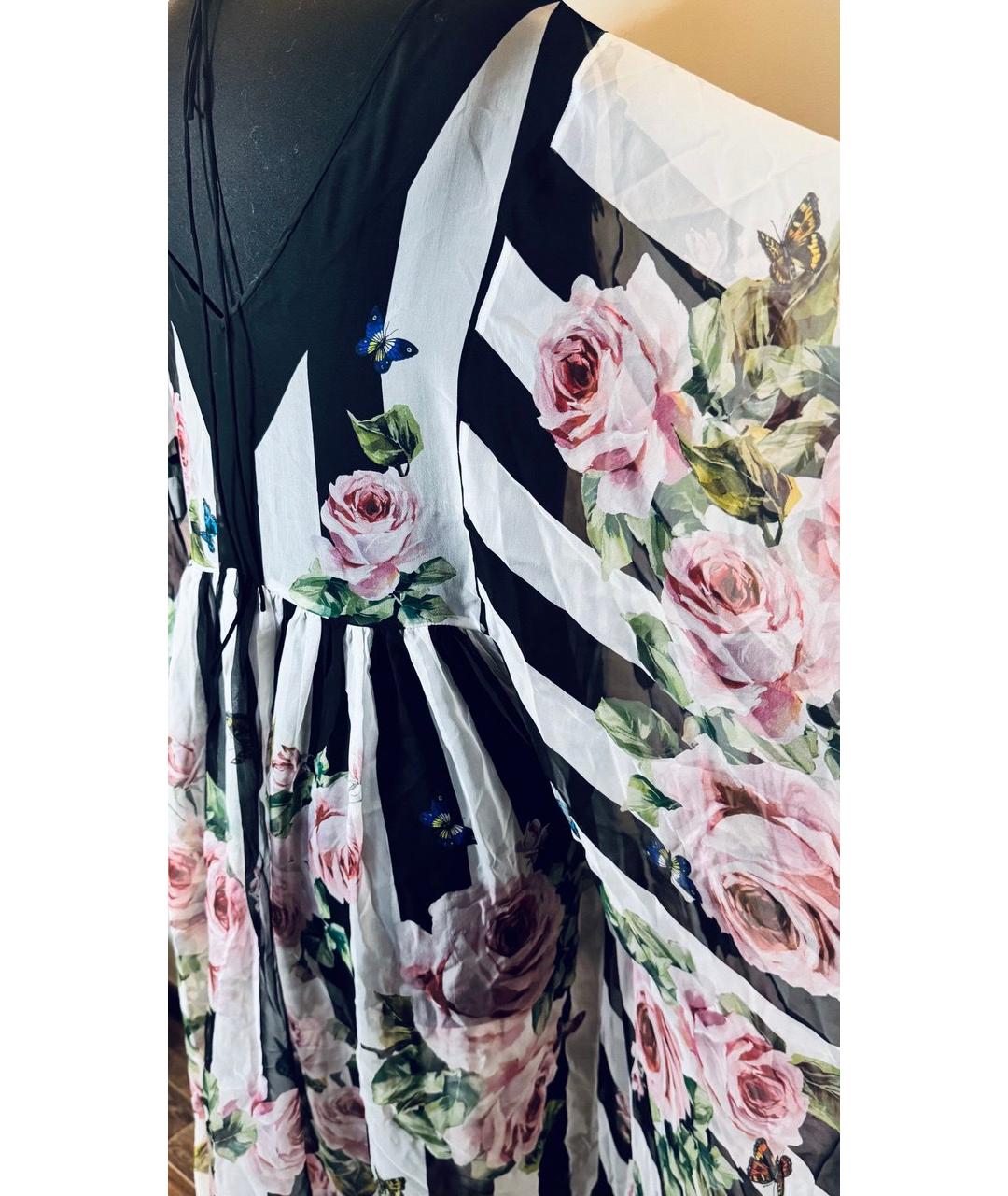 DOLCE&GABBANA Мульти шелковая туника, фото 3