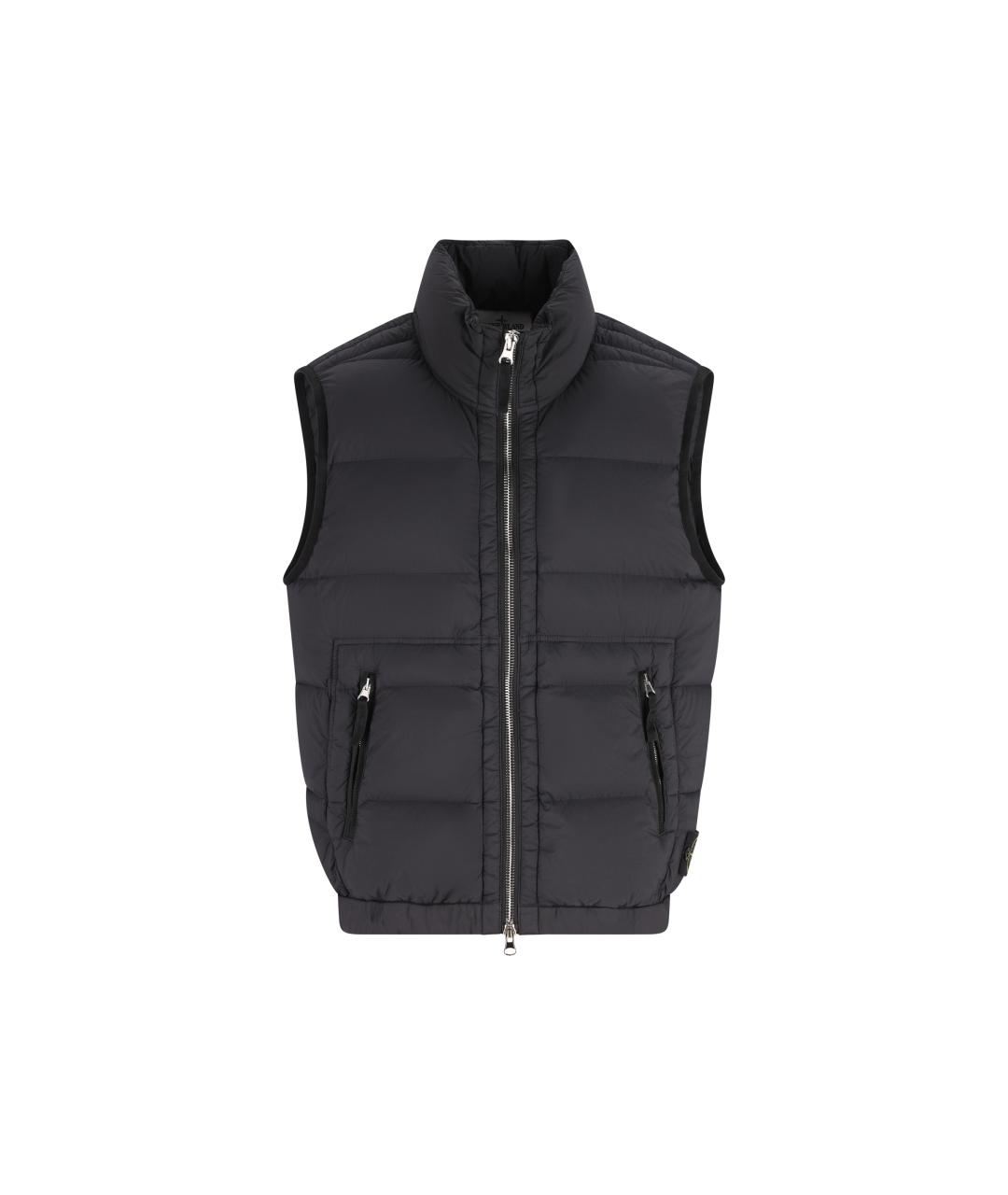 STONE ISLAND Черный жилет, фото 1