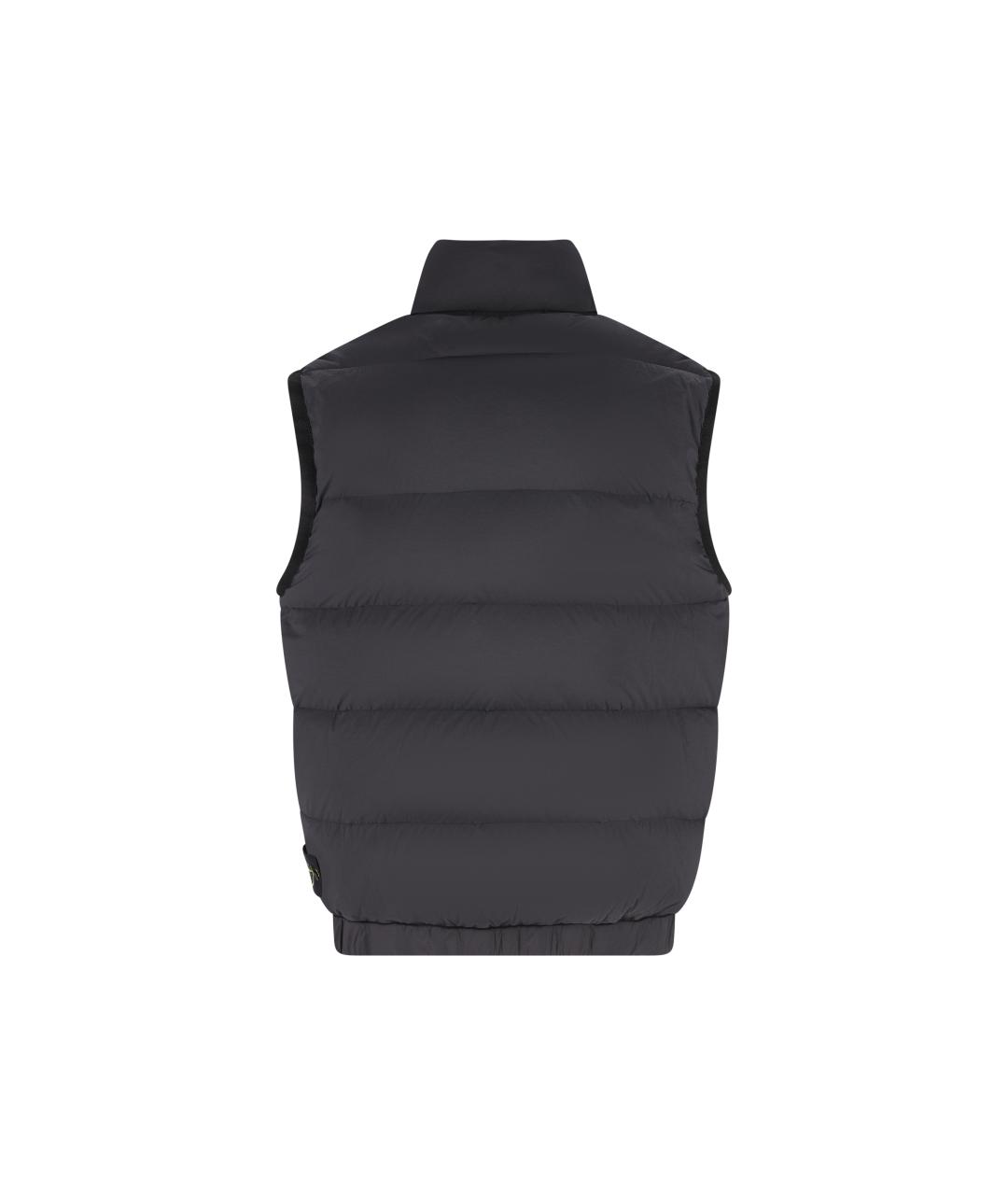 STONE ISLAND Черный жилет, фото 4