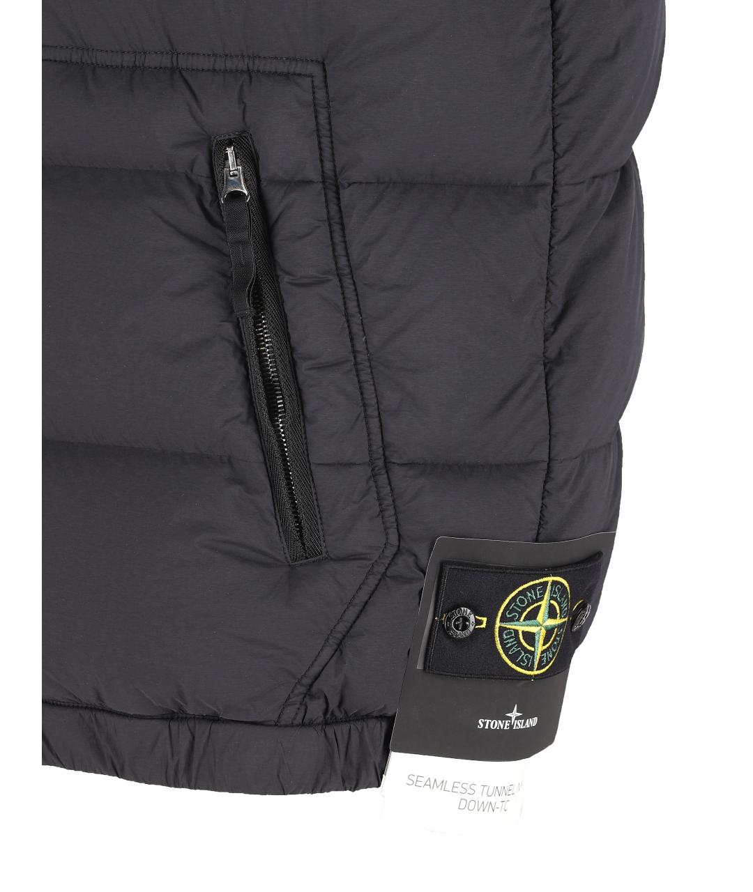 STONE ISLAND Черный жилет, фото 3