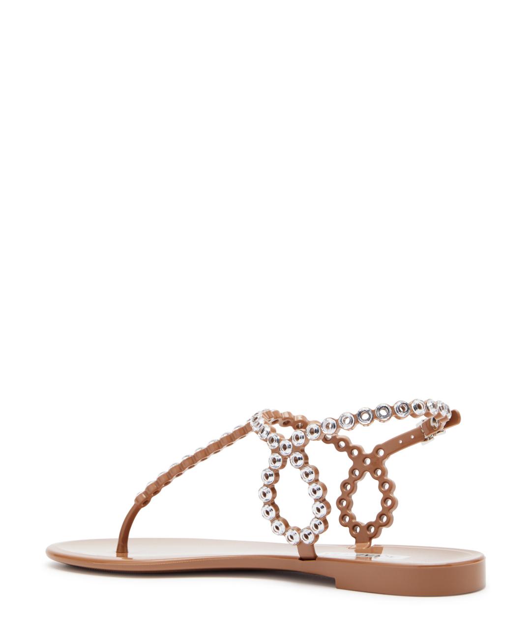 AQUAZZURA Бежевые сандалии, фото 5