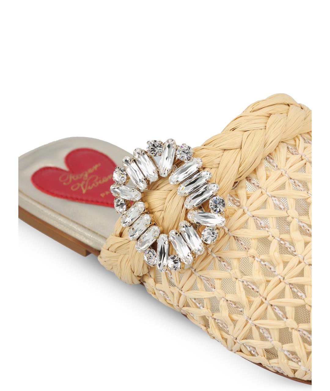 ROGER VIVIER Бежевые мюли, фото 5