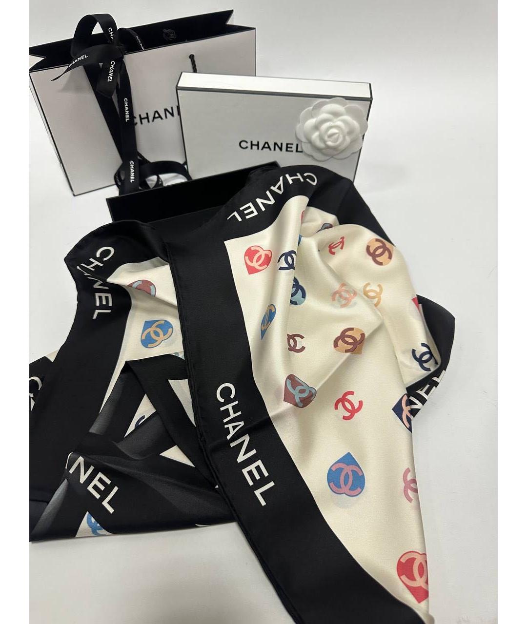 CHANEL Мульти шелковый платок, фото 3