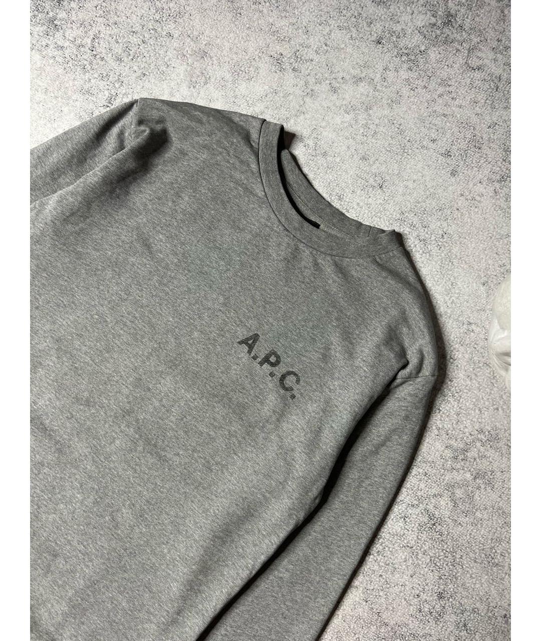 A.P.C. Серый хлопковый джемпер / свитер, фото 5