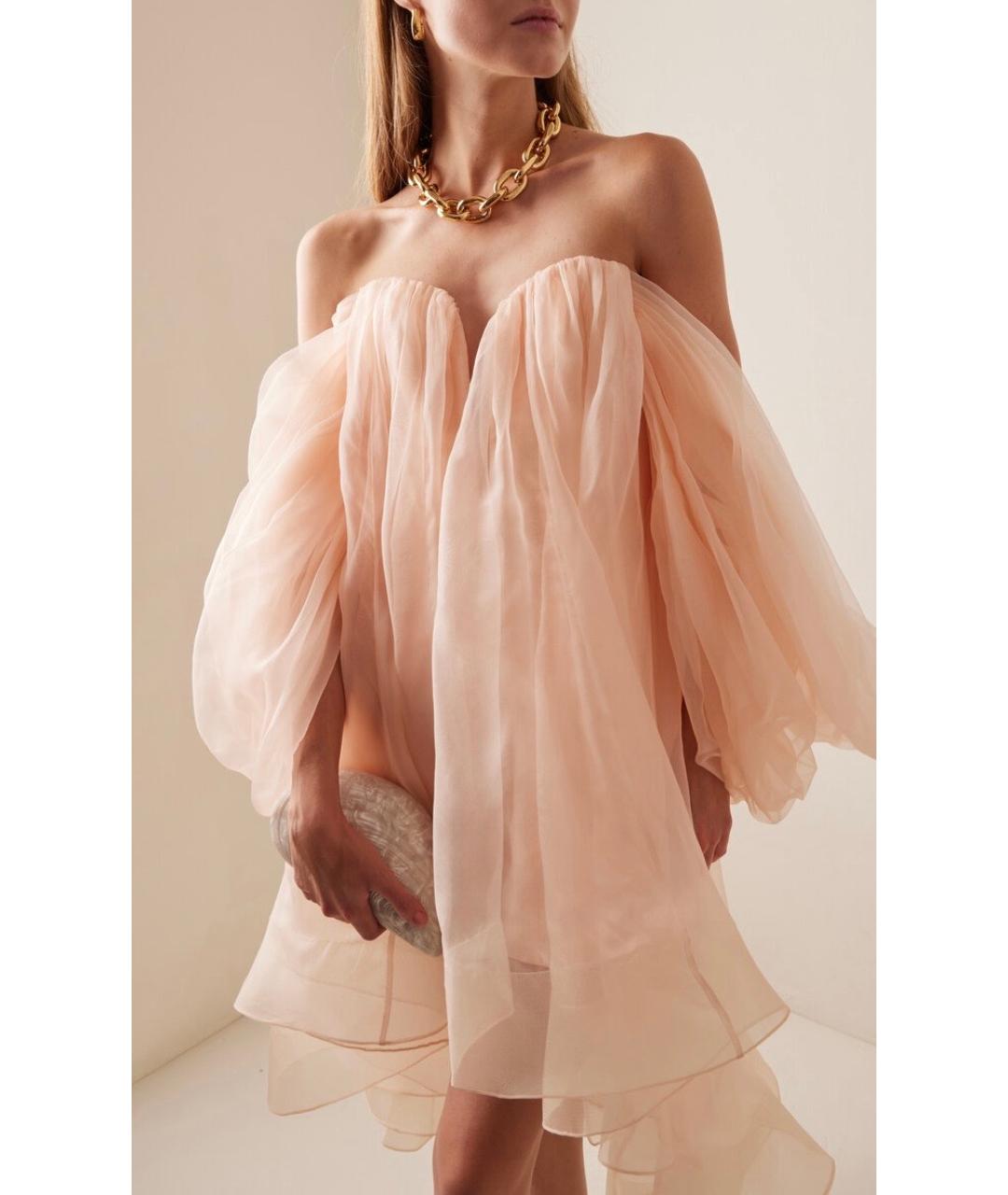 ZIMMERMANN Розовое коктейльное платье, фото 4