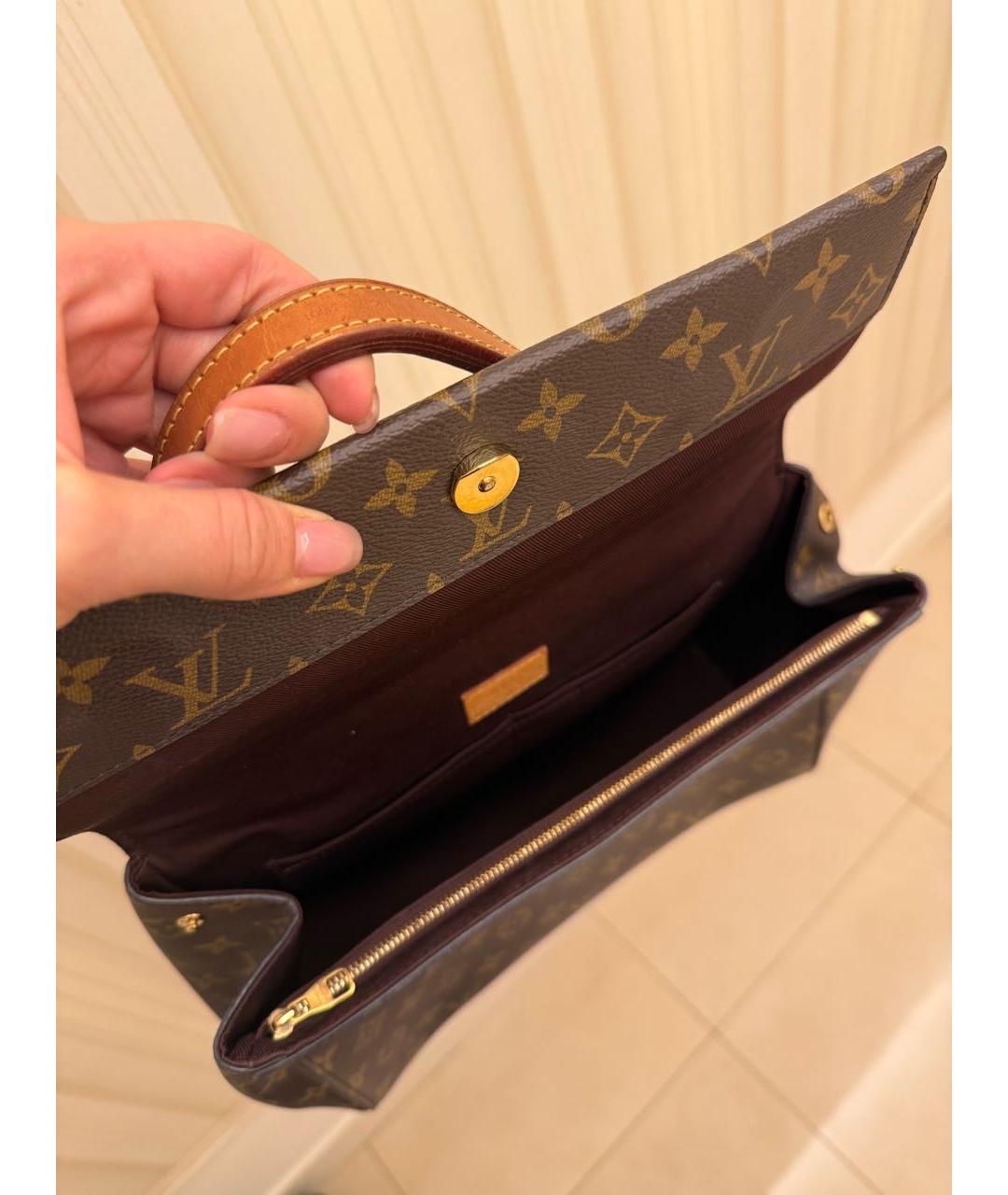 LOUIS VUITTON Кожаная сумка через плечо, фото 4