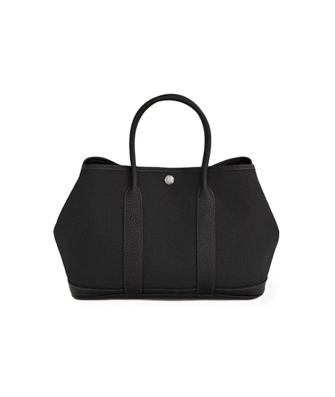 HERMES Черная сумка с короткими ручками, фото 1