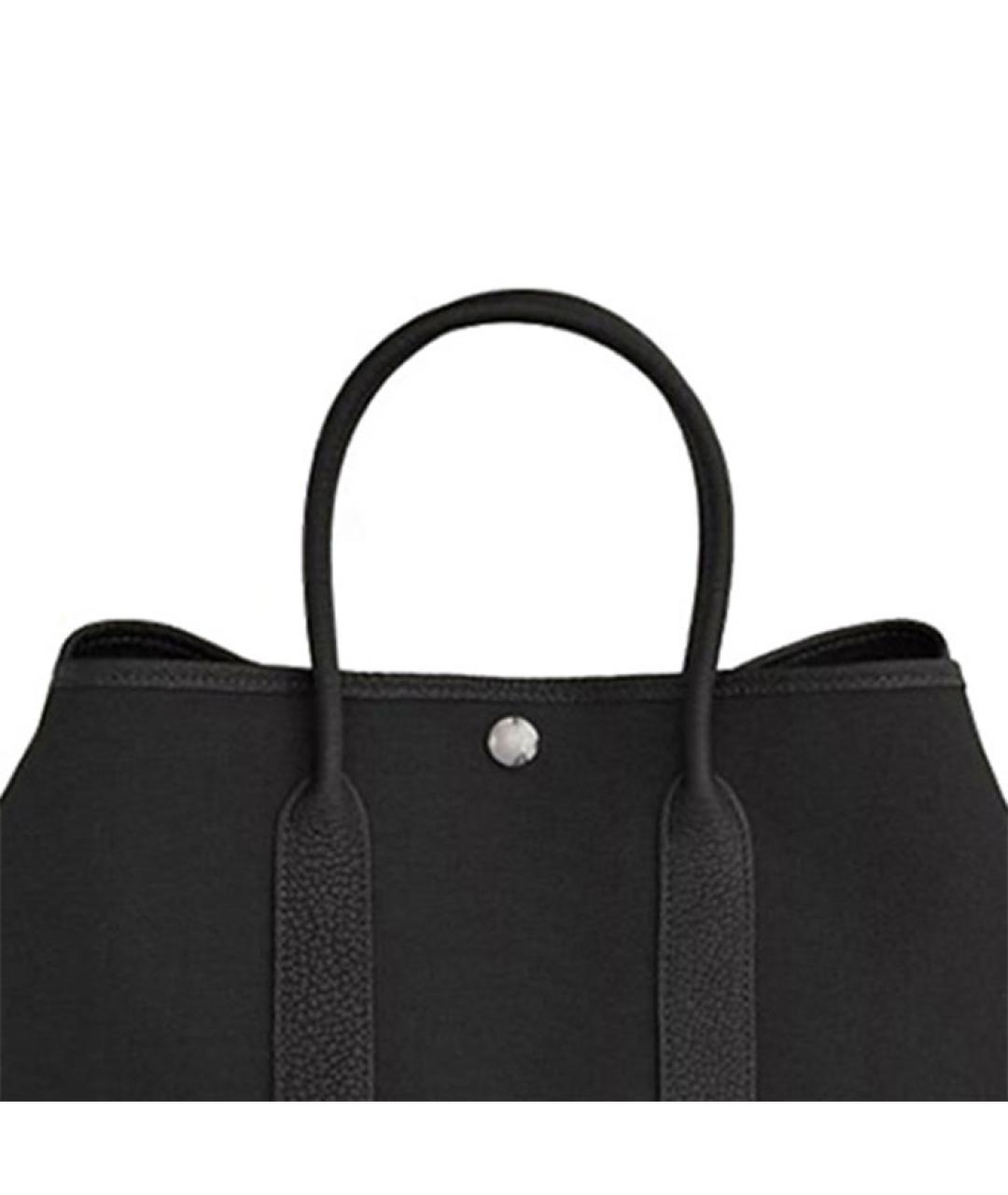 HERMES Черная сумка с короткими ручками, фото 5