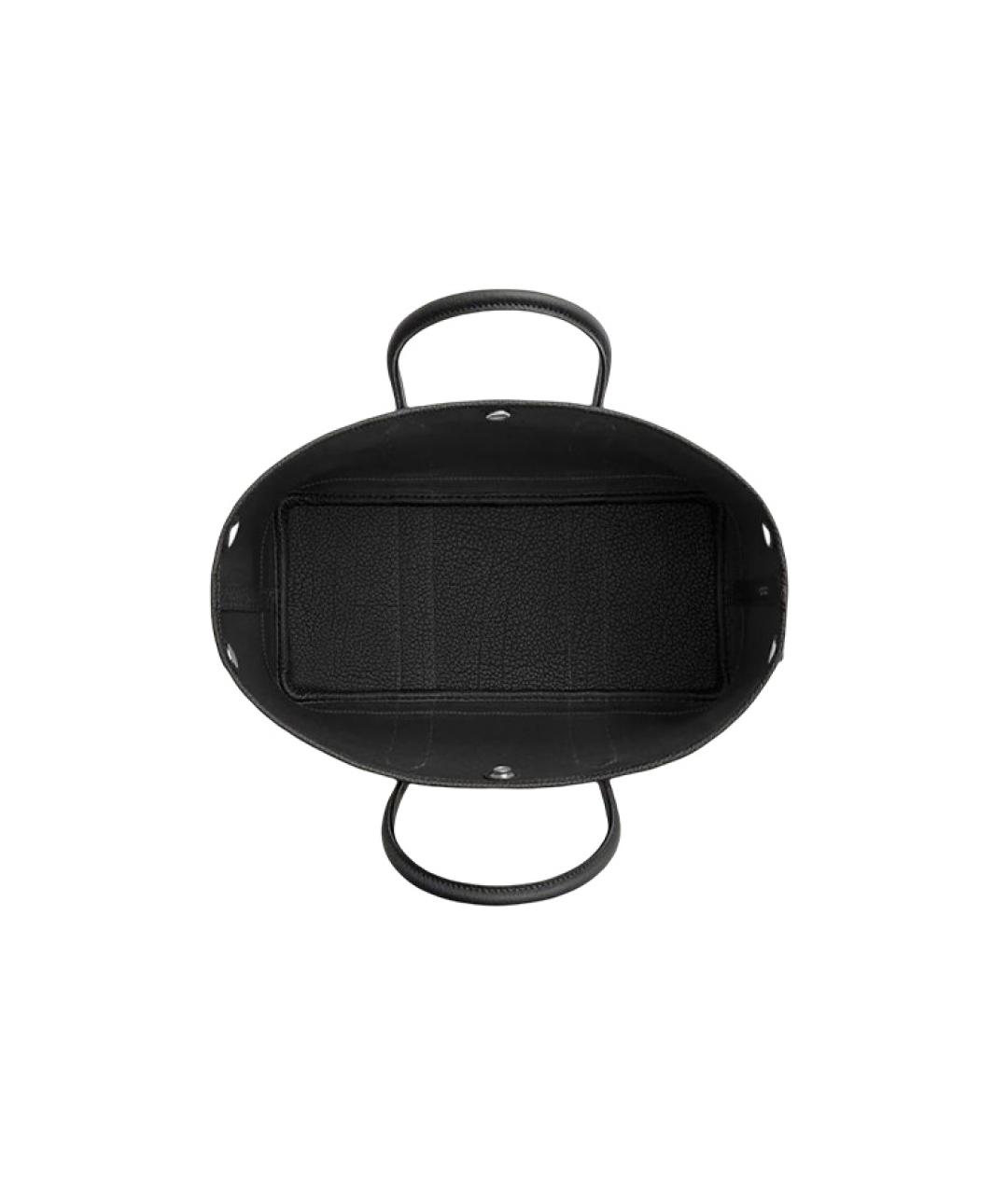 HERMES Черная сумка с короткими ручками, фото 3